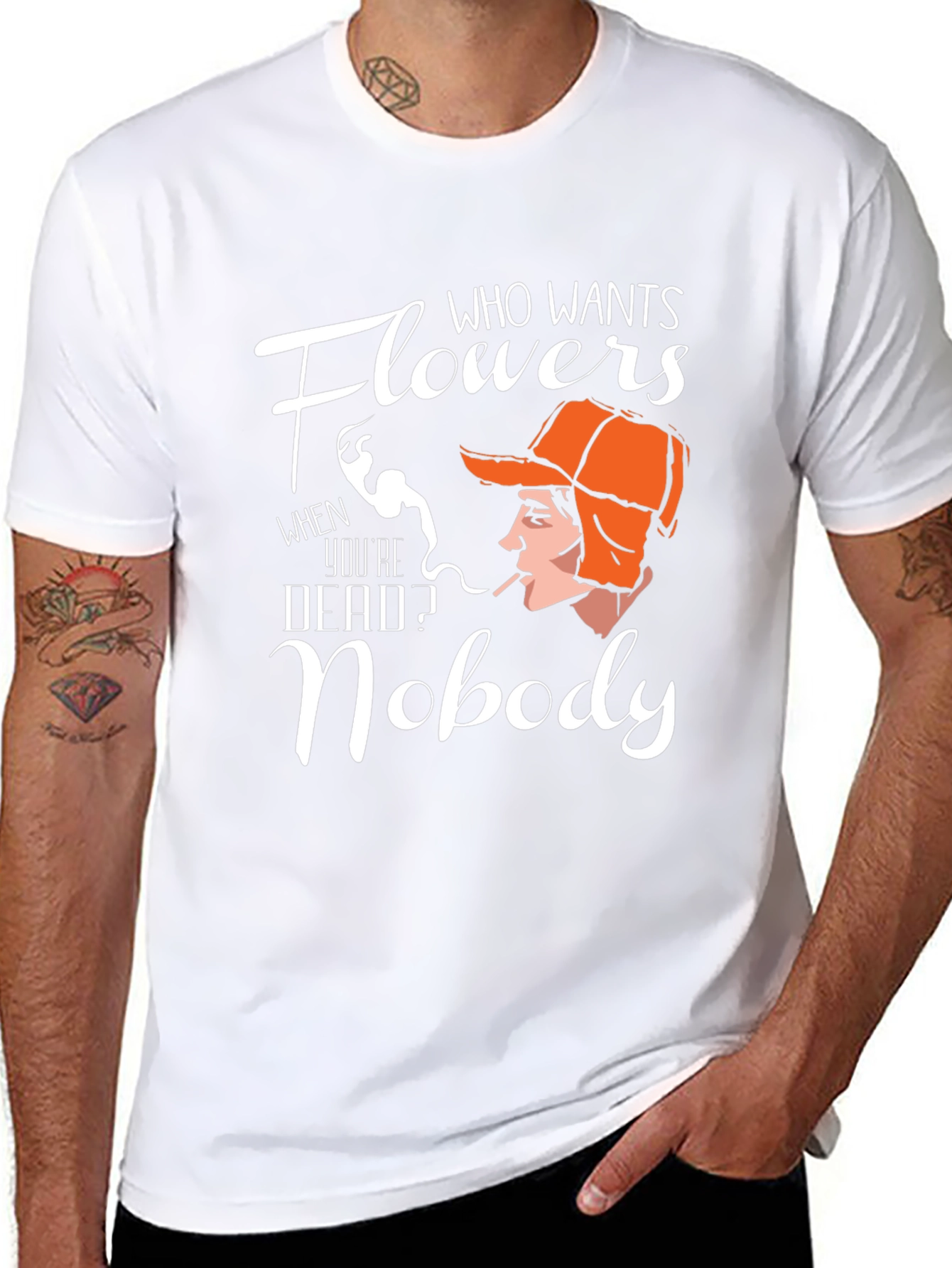 Flowers Nobody T-Shirt
