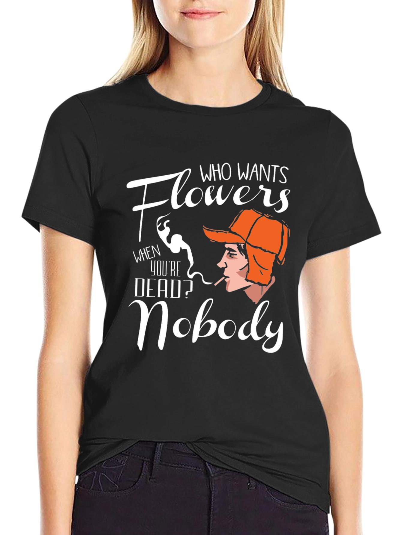 Flowers Nobody T-Shirt