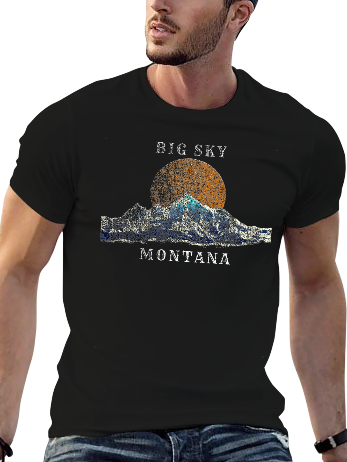 Big Sky Montana Graphic Tee - Black