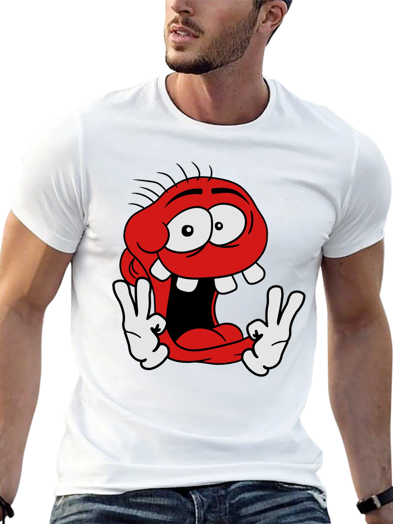 Funny Cartoon Character Graphic Tee