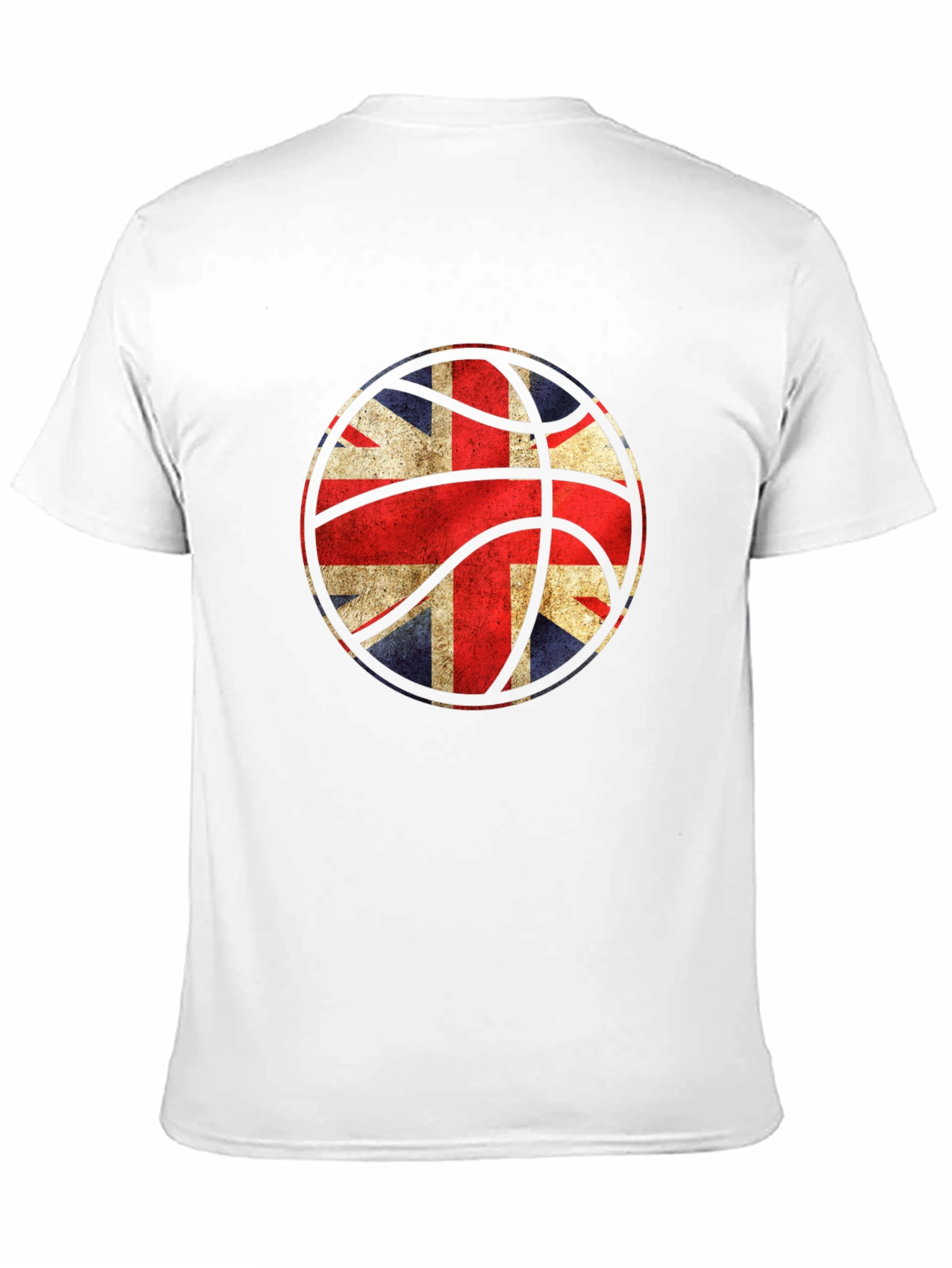UK Flag Basketball Graphic Black T-Shirt