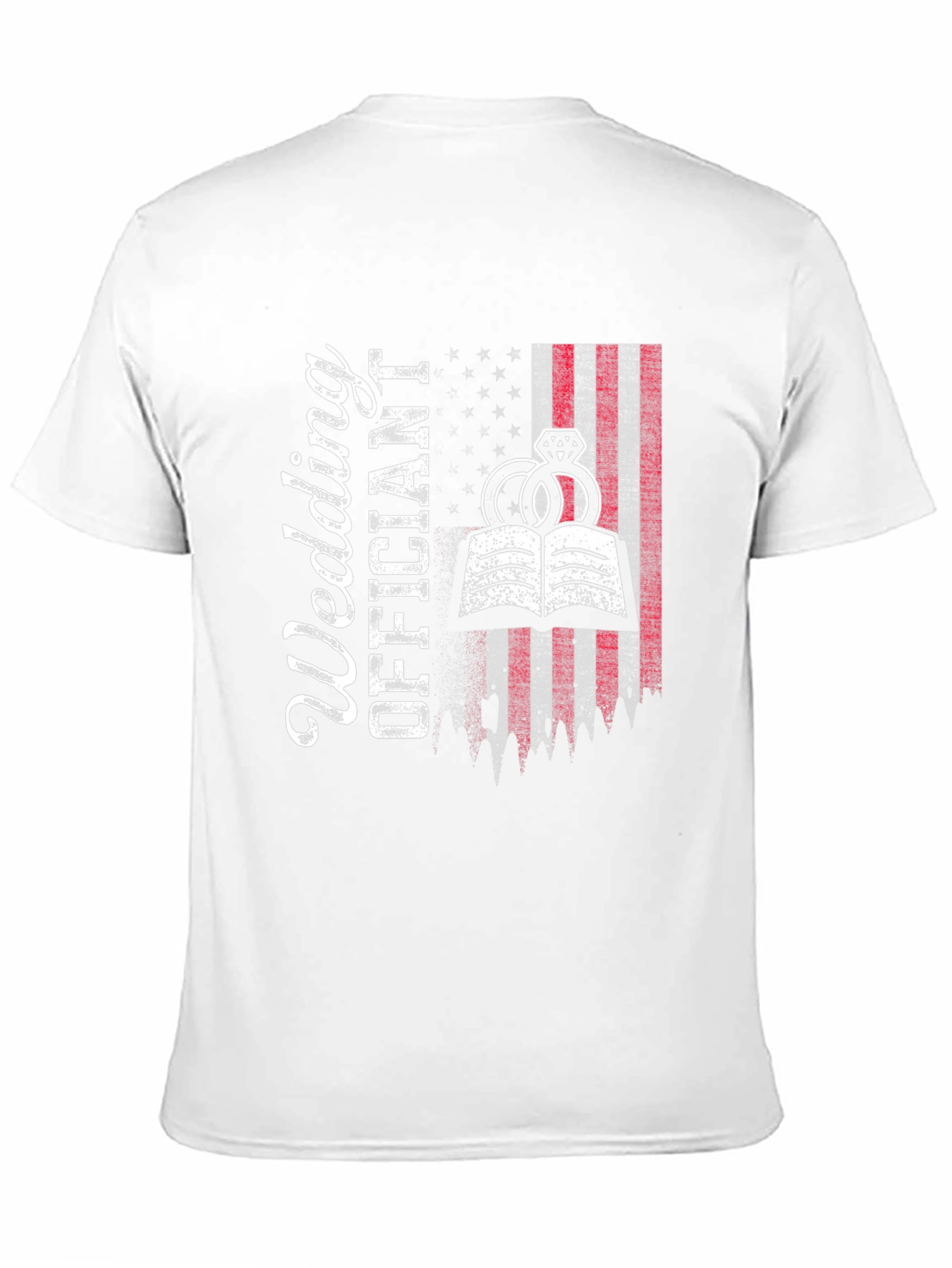 Wedding Officiant US Flag T-Shirt