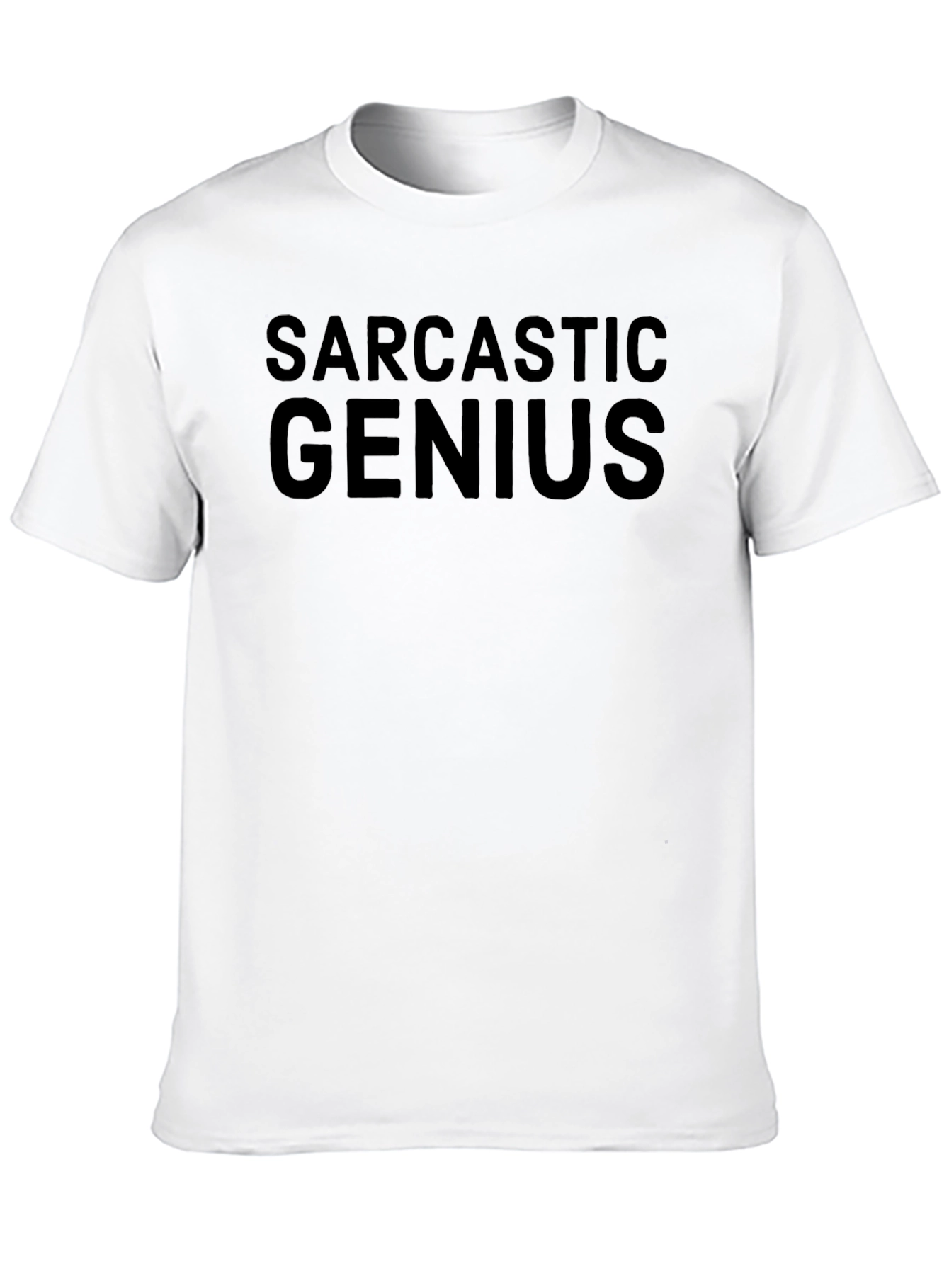 Sarcastic Genius Black T-Shirt
