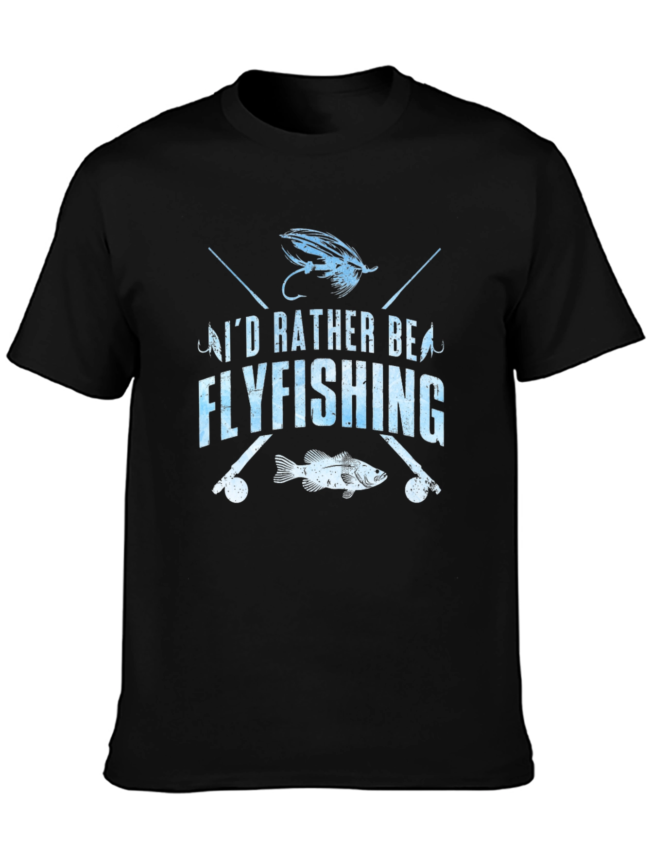 Fly Fishing T-Shirt - Id Rather Be Flyfishing