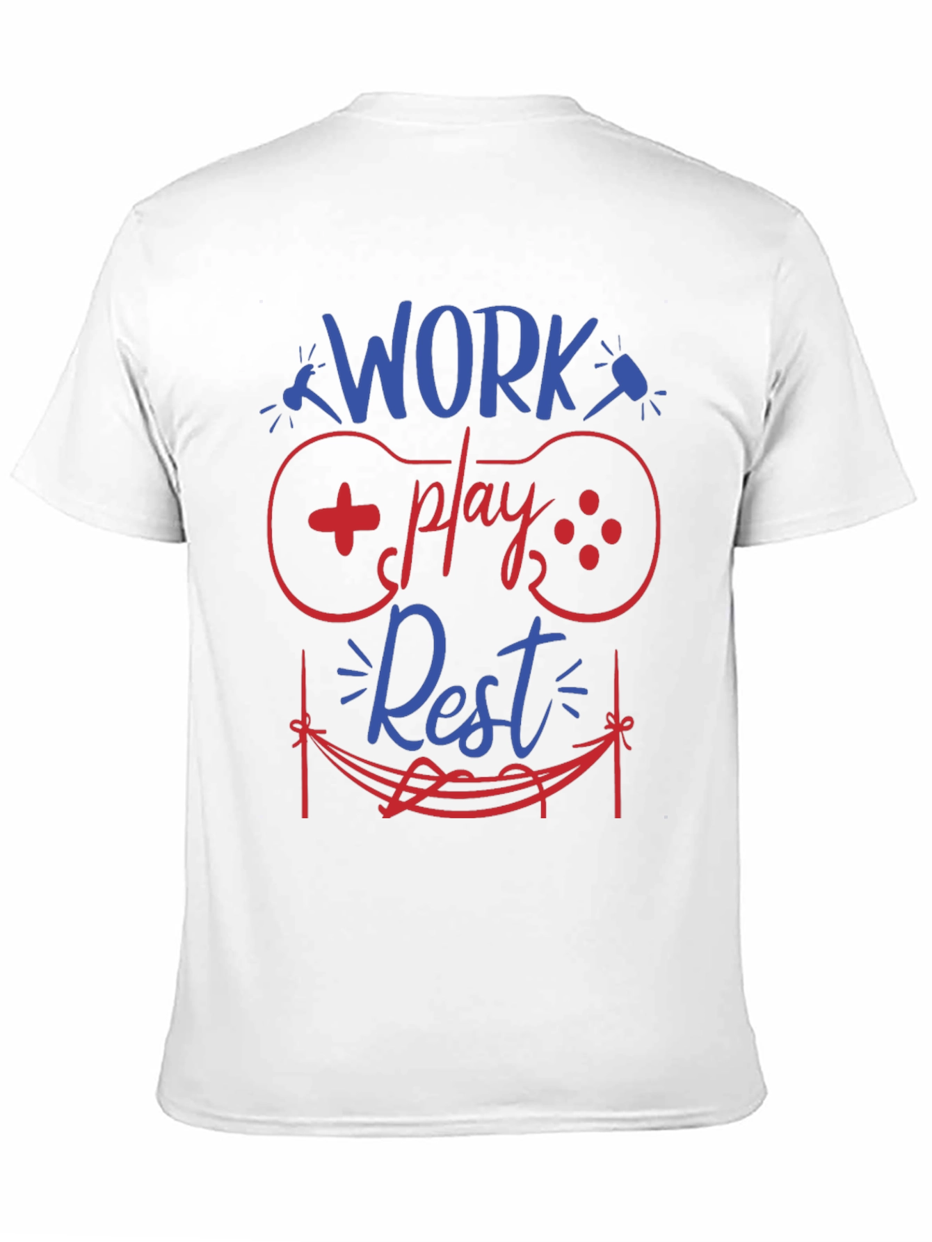Work Play Rest Gamer Graphic T-Shirt