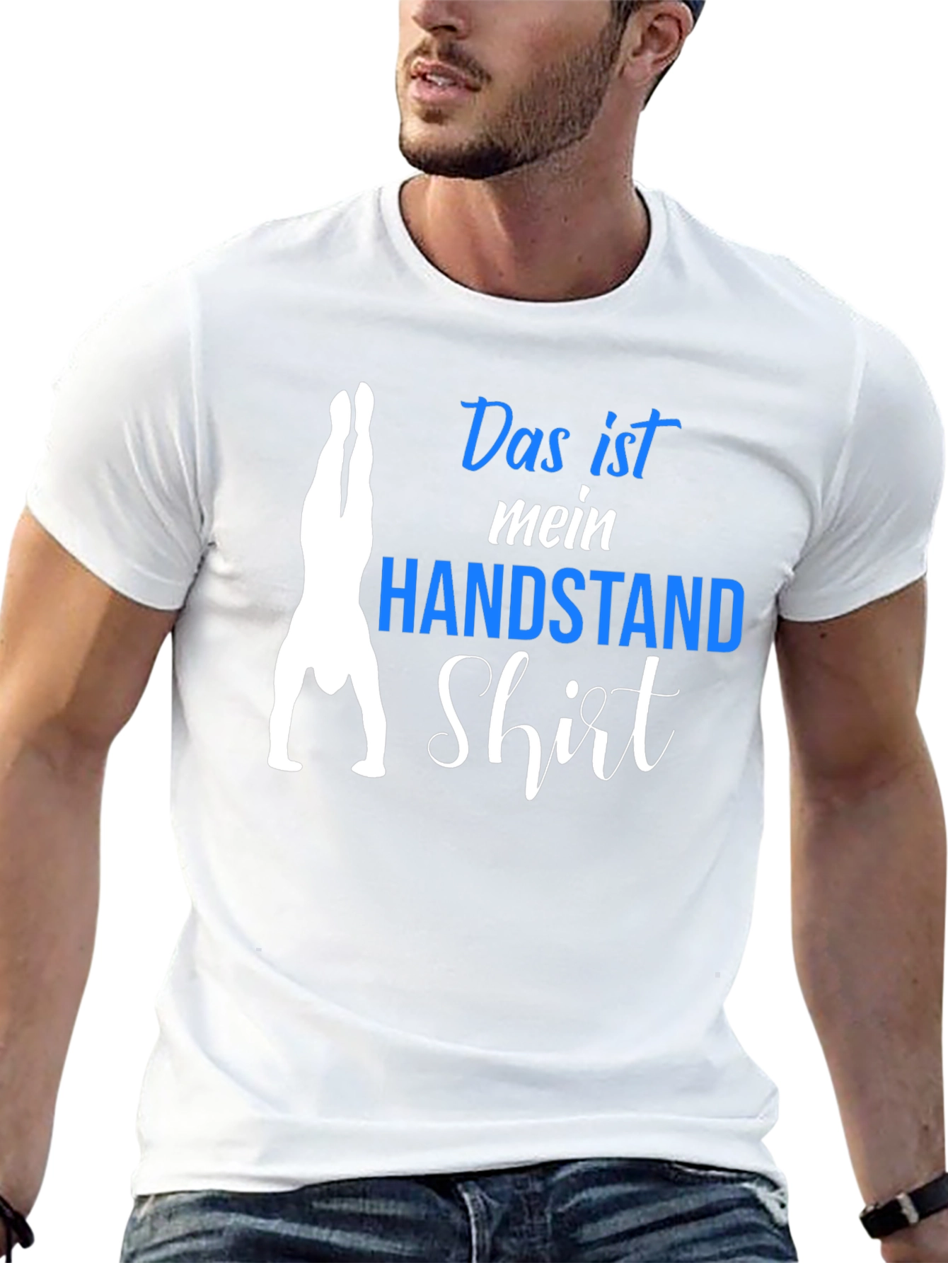 Handstand Shirt - Mens Black Graphic Tee
