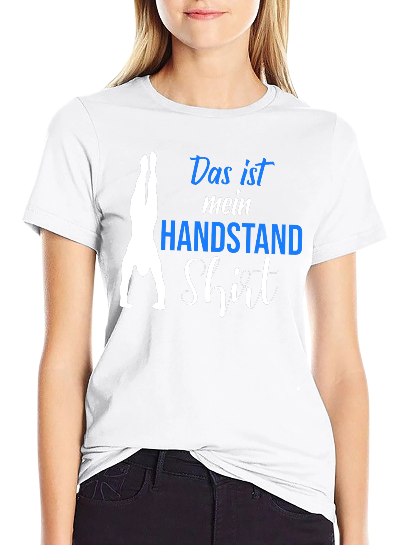 Handstand Shirt - Mens Black Graphic Tee