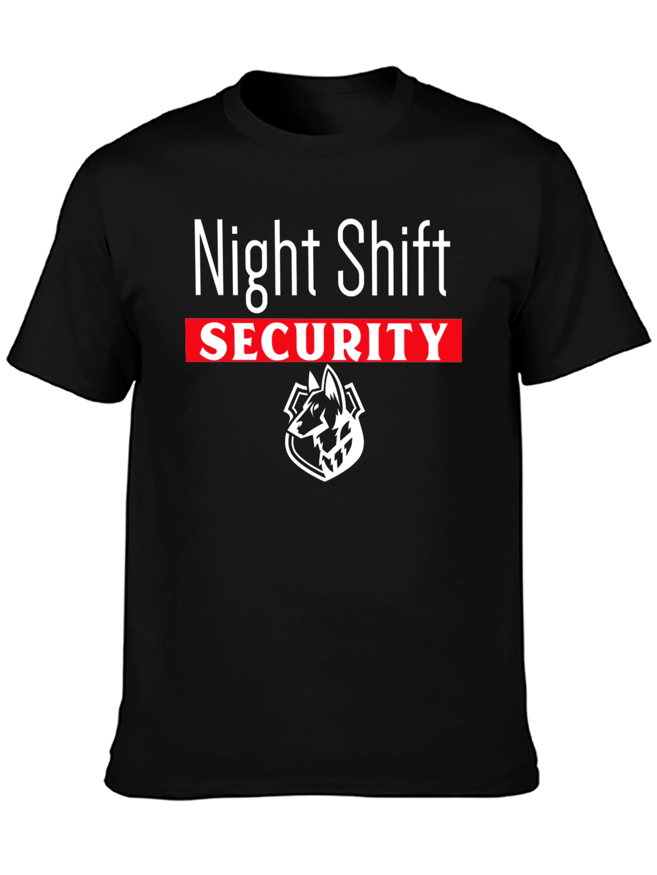 Night Shift Security T-Shirt - Guard Dog Design