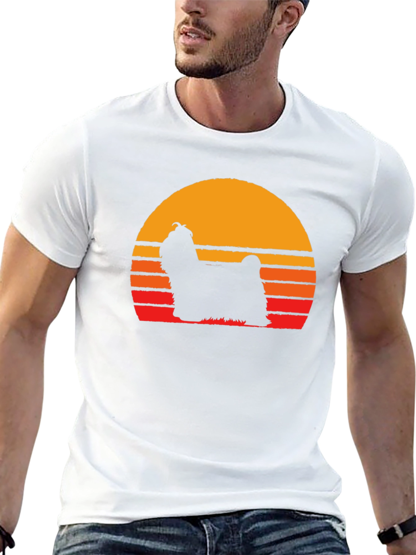 Retro Dog Silhouette T-Shirt