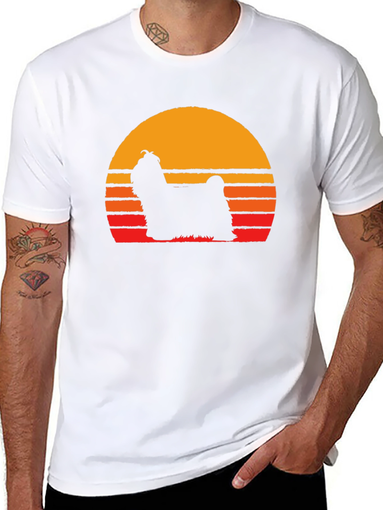 Retro Dog Silhouette T-Shirt