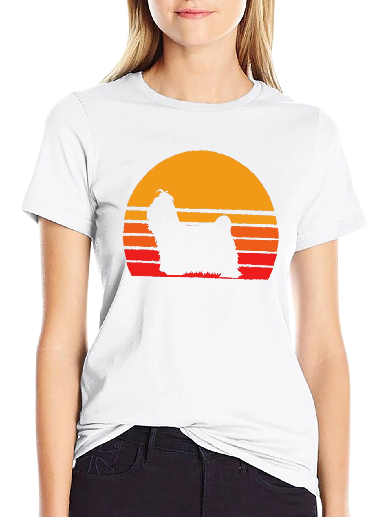 Retro Dog Silhouette T-Shirt