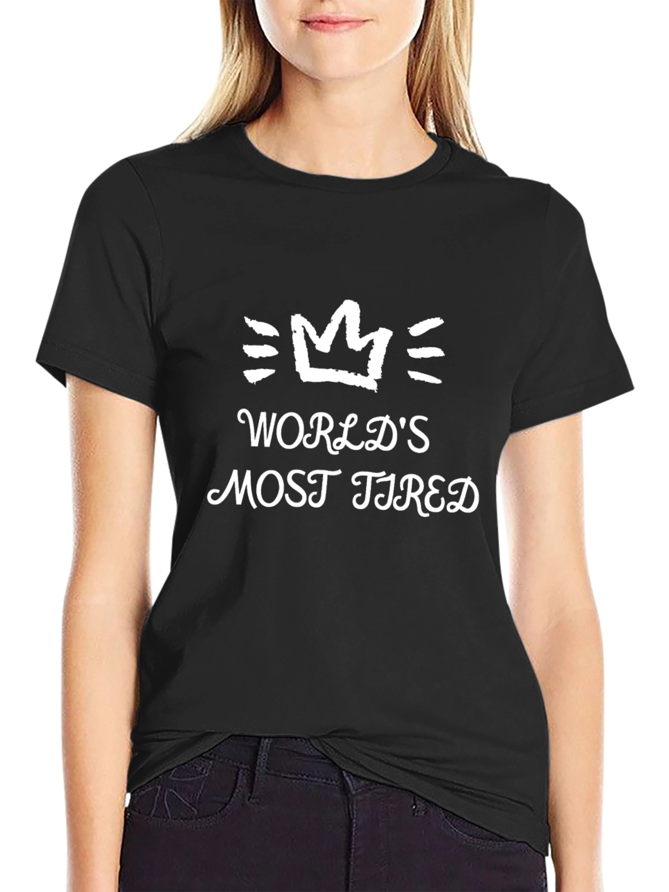 Worlds Most Tired Graphic Tee - Black