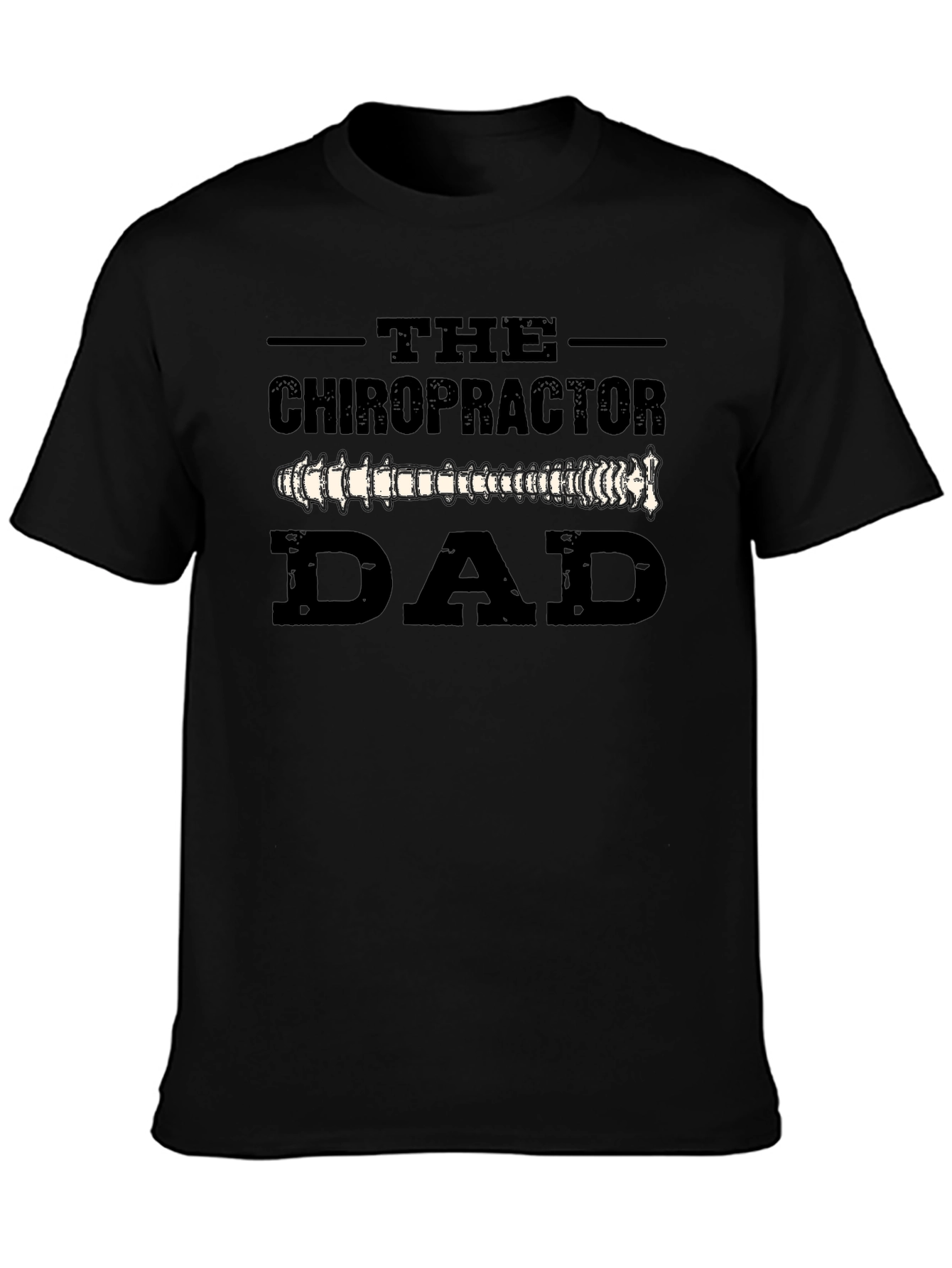 Chiropractor Dad T-Shirt - Spine Design