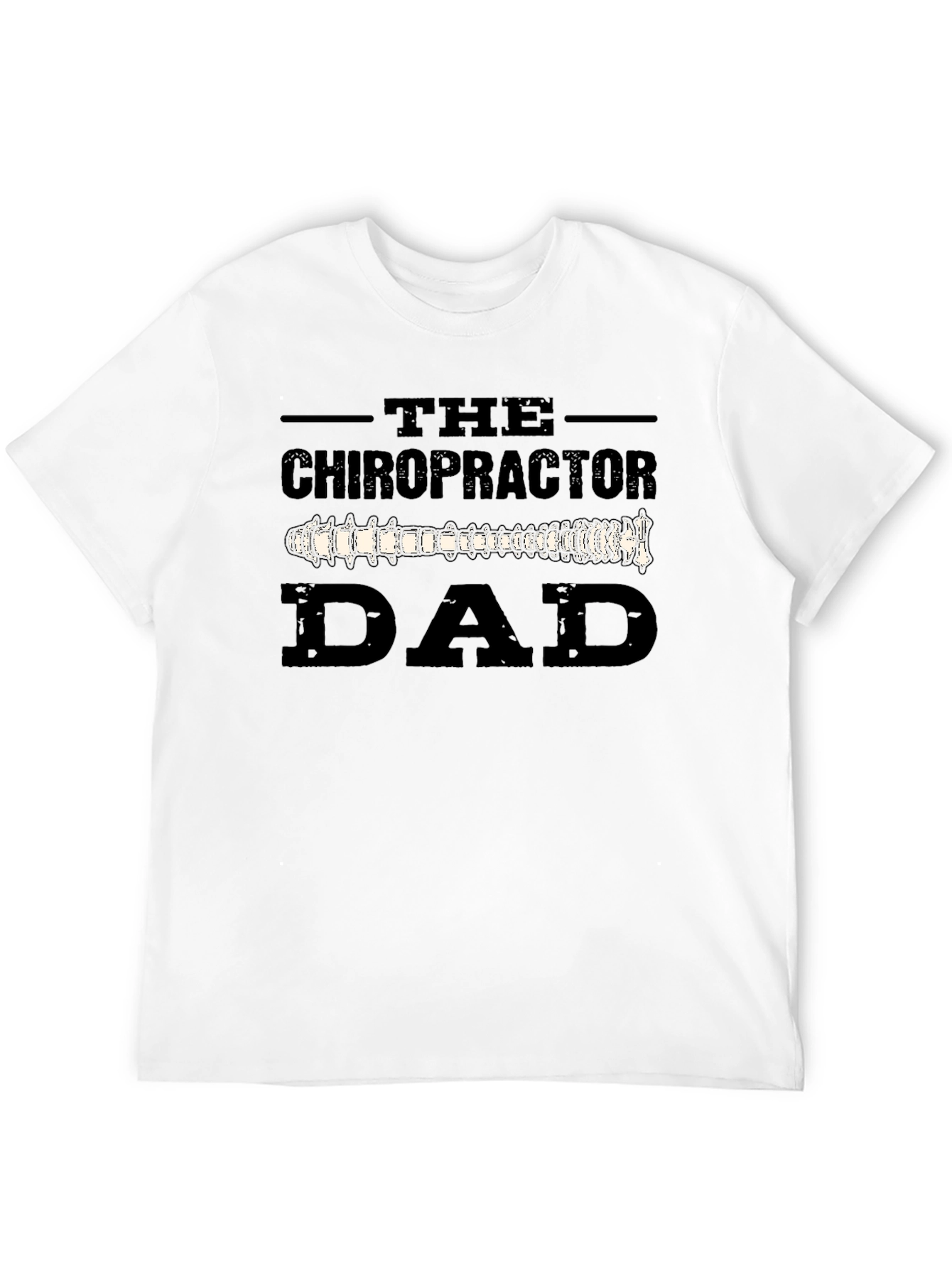 Chiropractor Dad T-Shirt - Spine Design