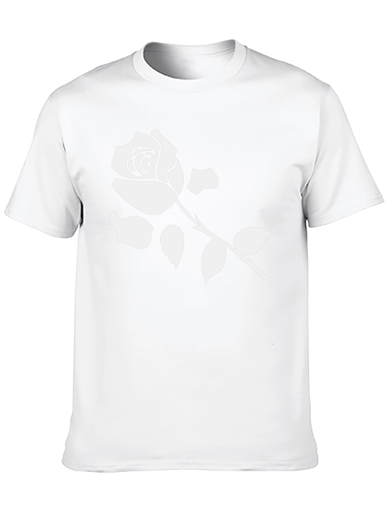 Rose Graphic T-Shirt - Modern Black Tee