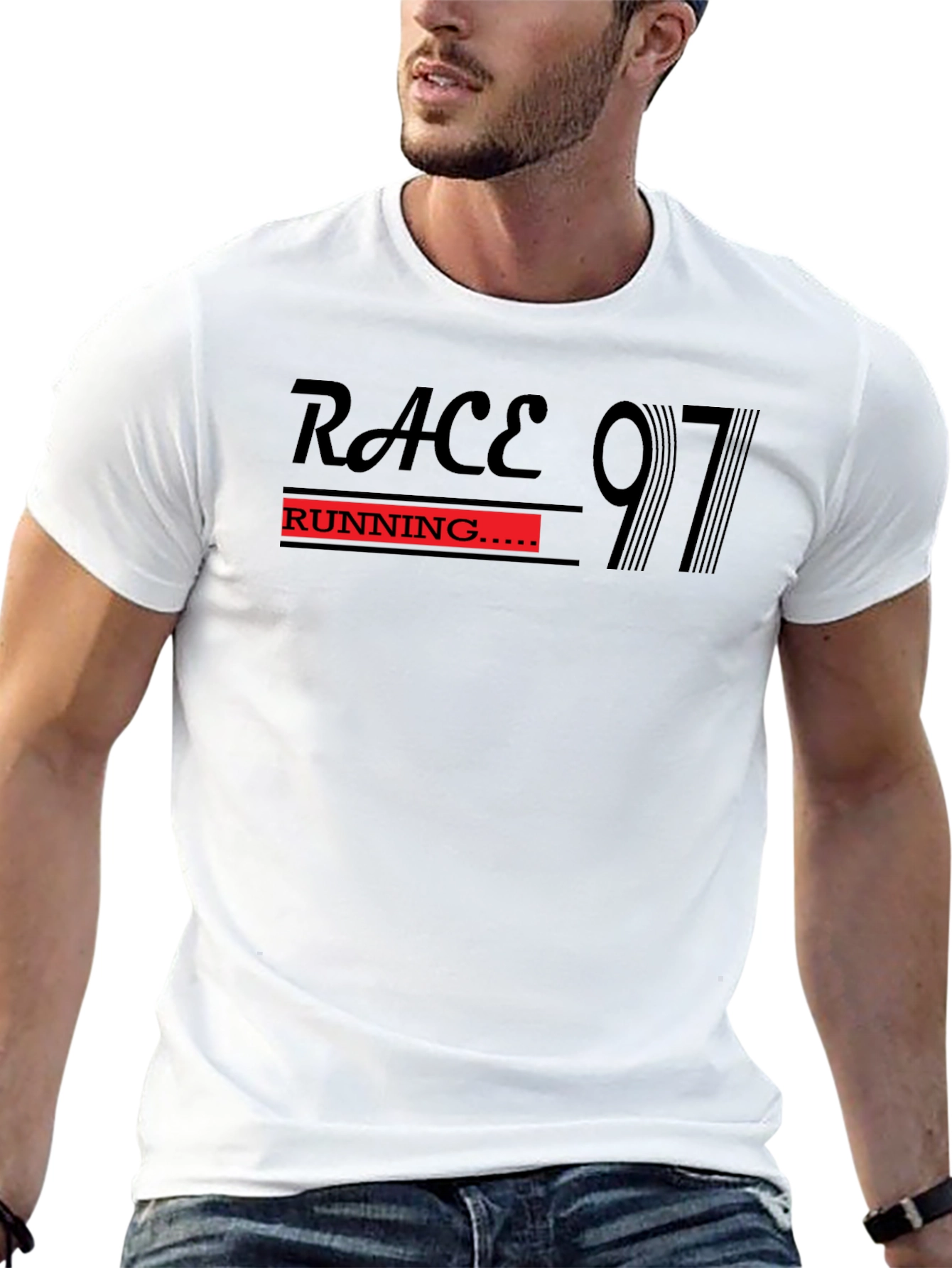 Race Running 97 Black T-Shirt