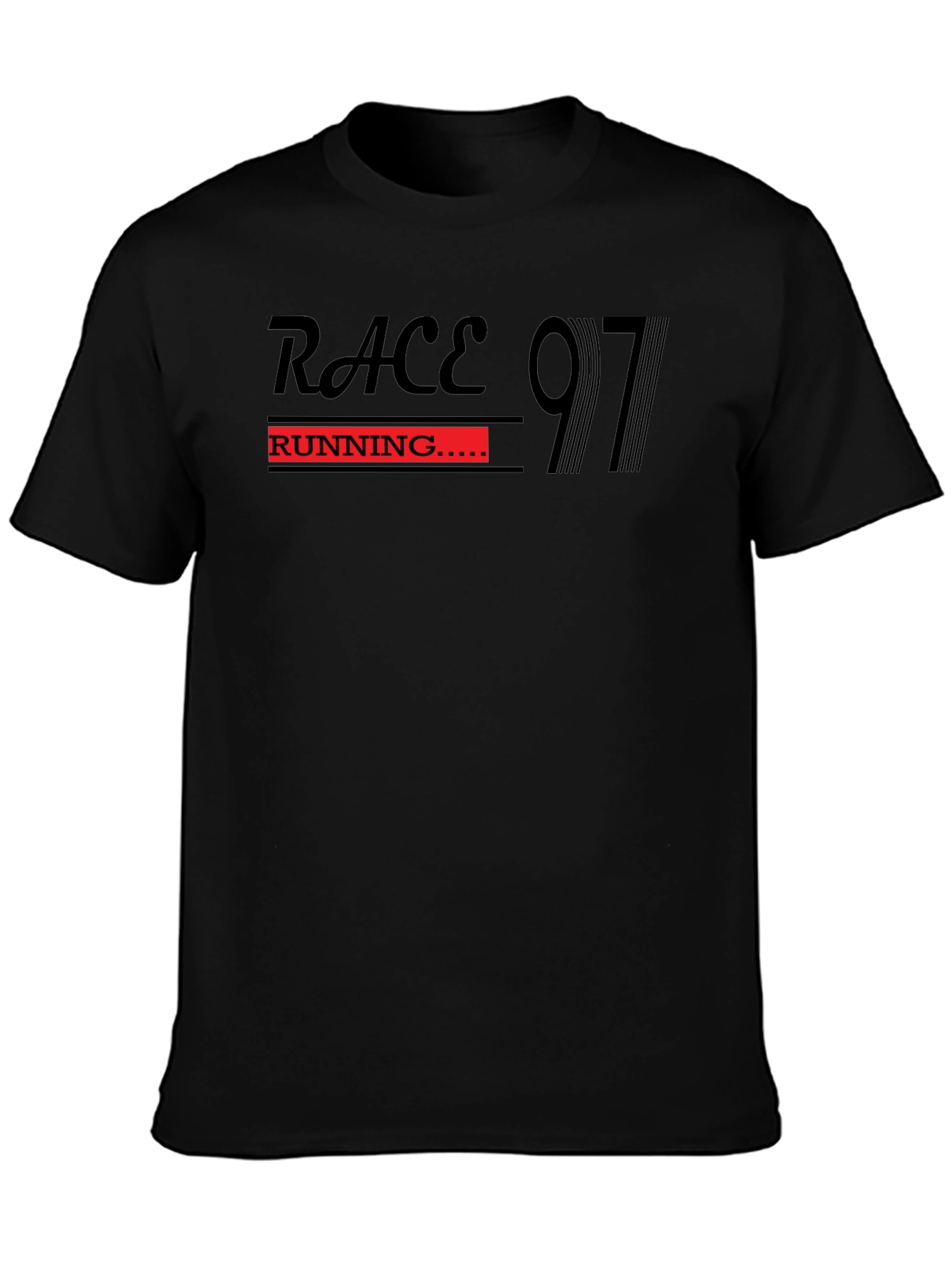 Race Running 97 Black T-Shirt