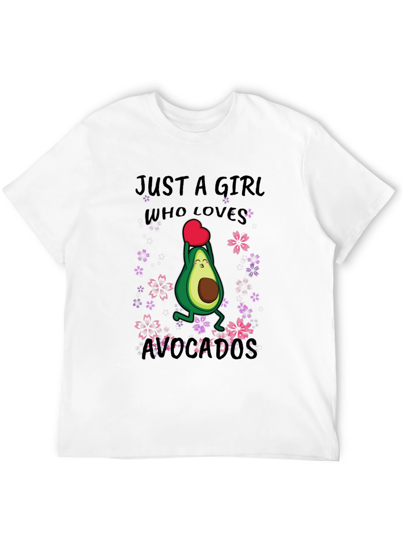Just A Girl Who Loves Avocados Funny T-Shirt