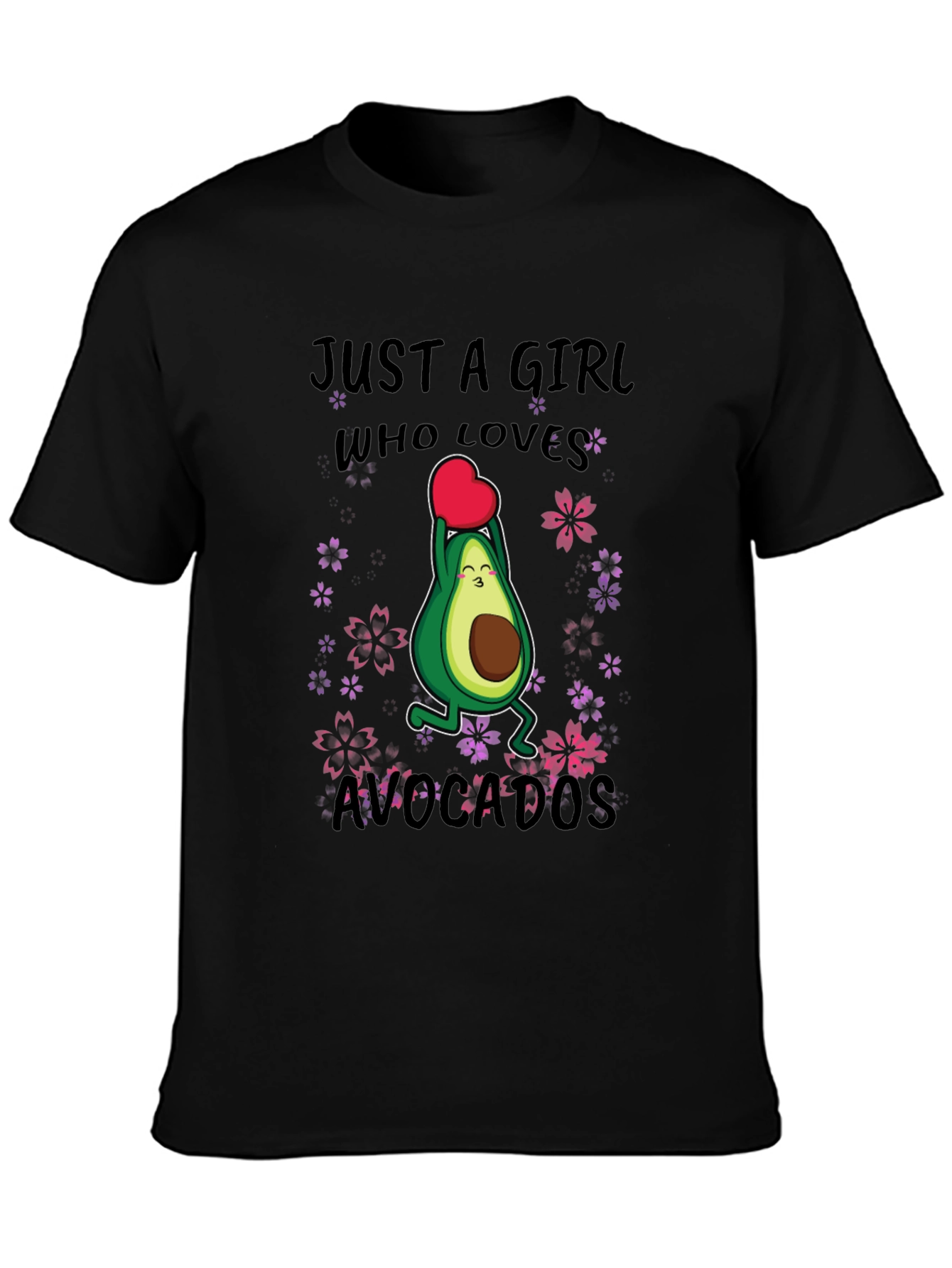 Just A Girl Who Loves Avocados Funny T-Shirt