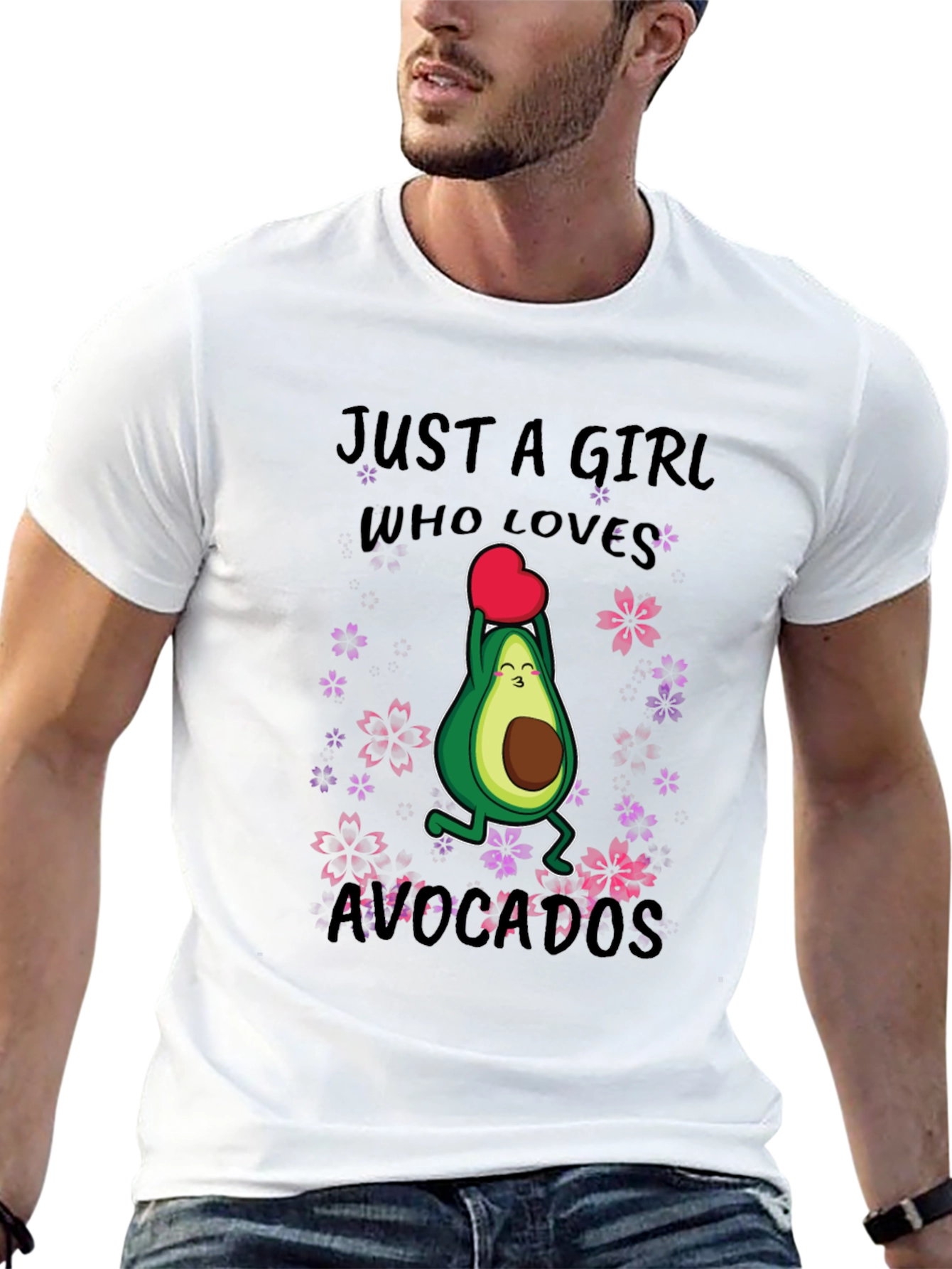 Just A Girl Who Loves Avocados Funny T-Shirt