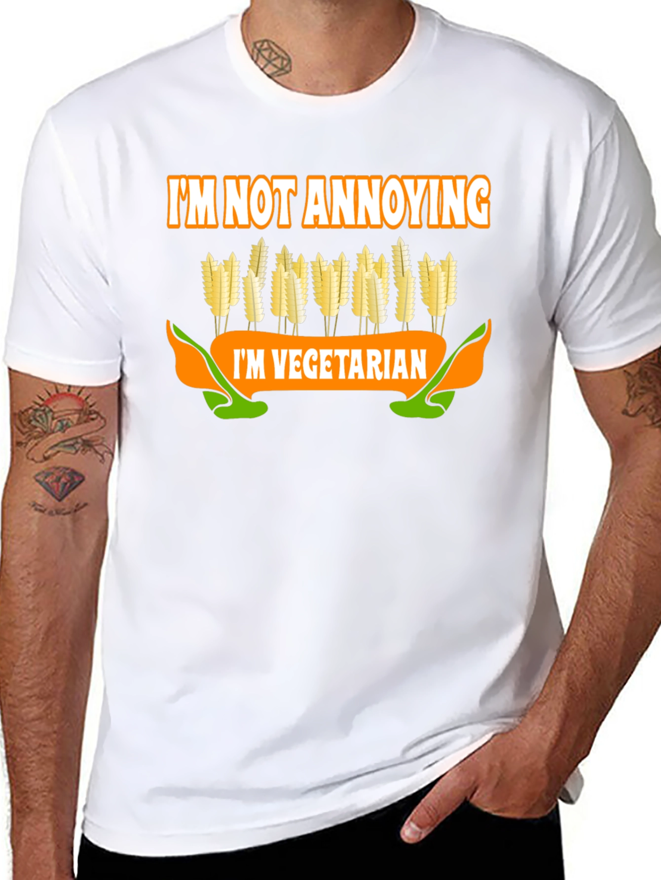Vegetarian T-Shirt: Im Not Annoying Tee