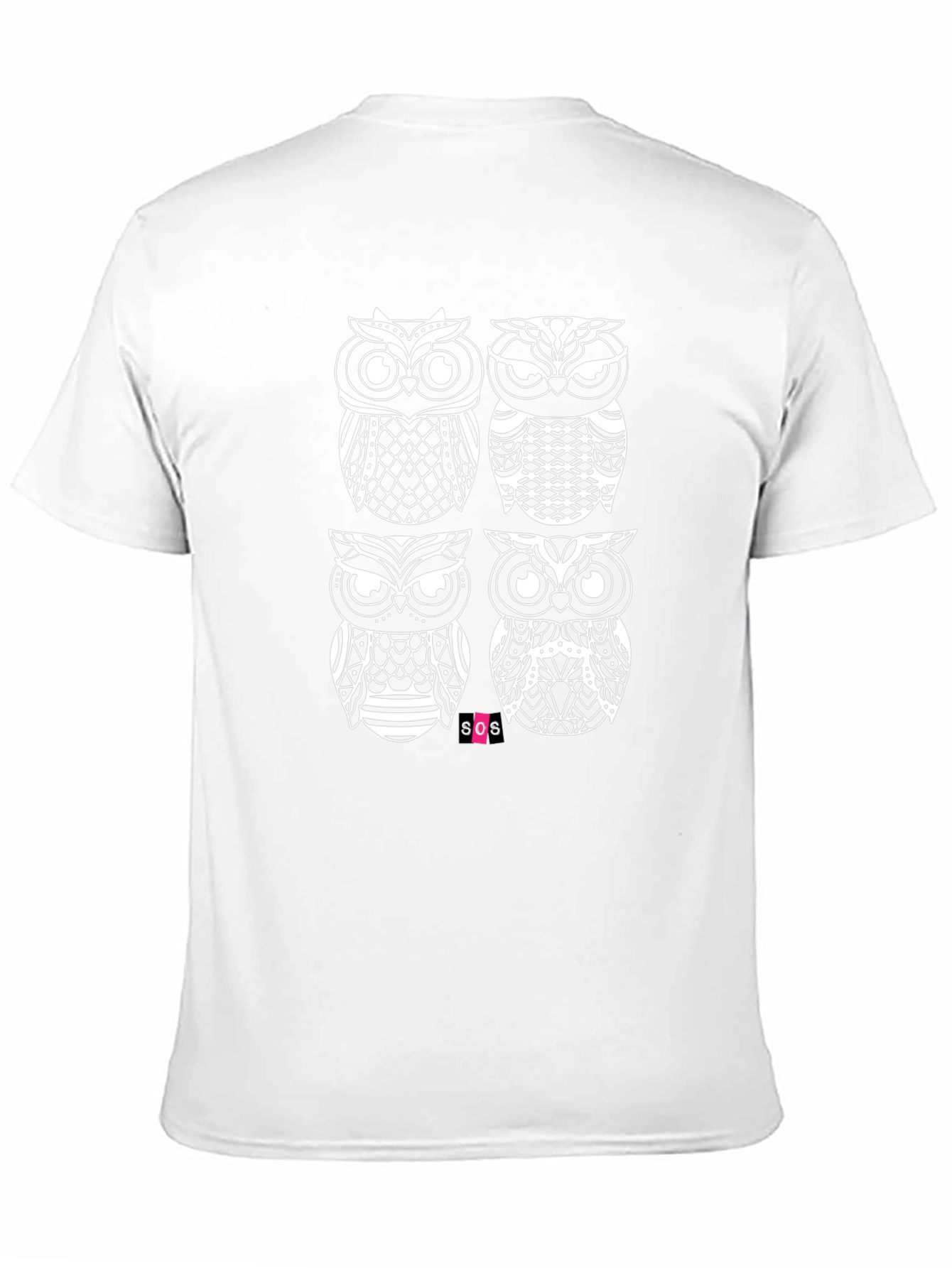 Owl Graphic Black T-Shirt