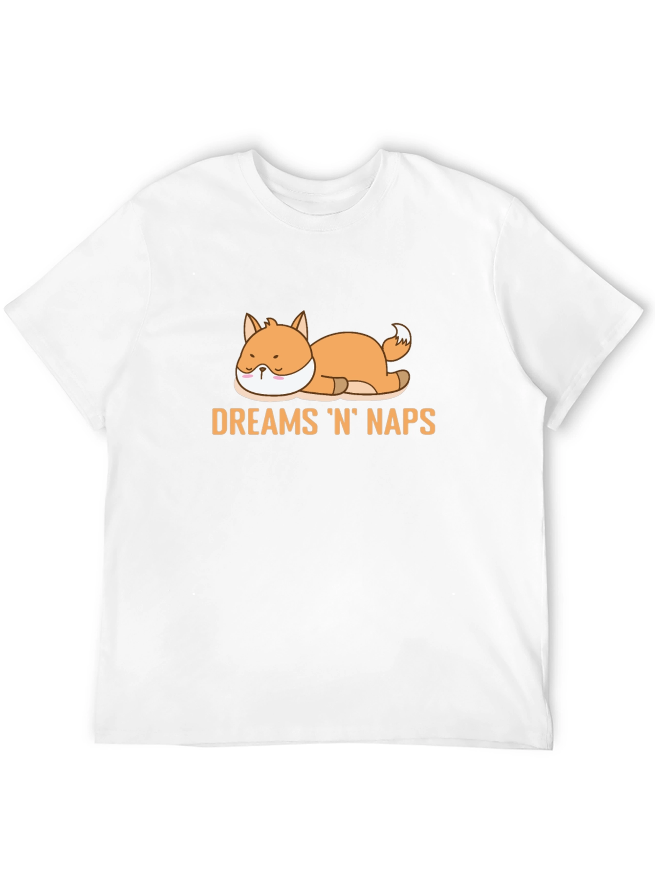 Dreams N Naps Fox Graphic Black T-Shirt