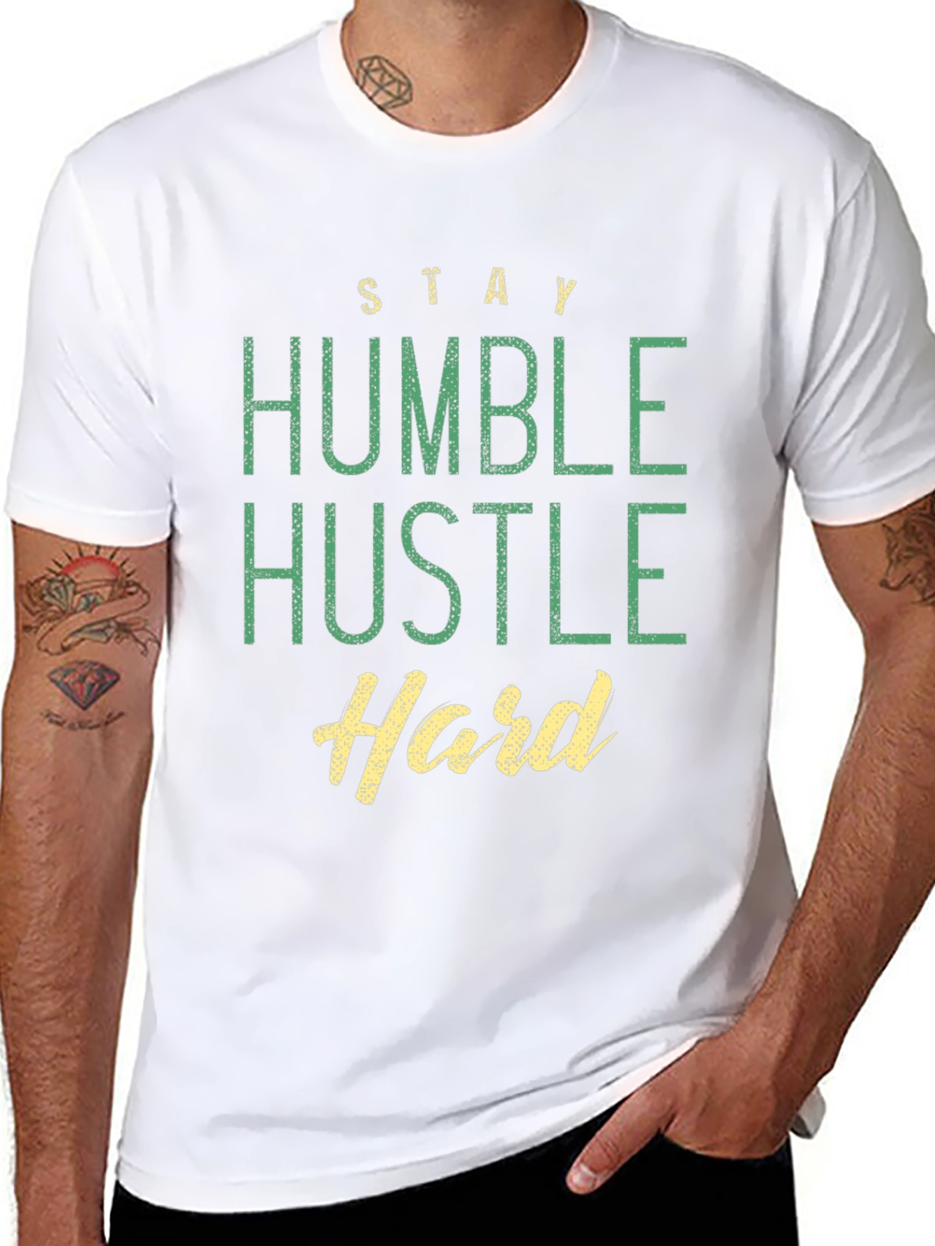 Stay Humble Hustle Hard Graphic T-Shirt