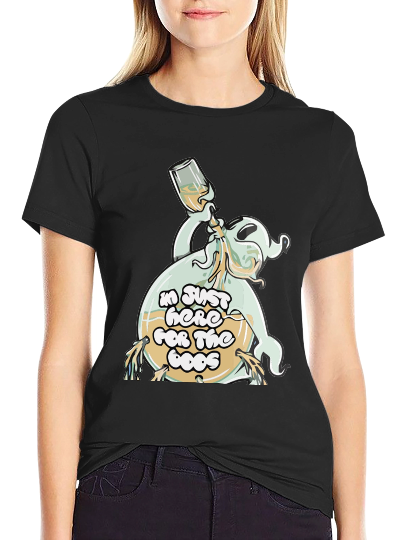 Booze Ghost Black T-Shirt