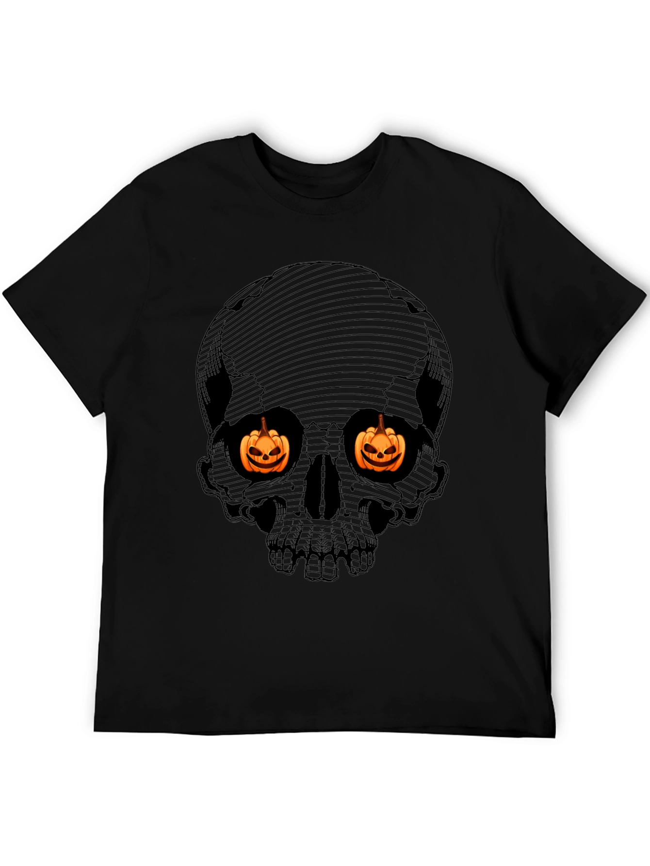 Halloween Skull Pumpkin Eyes T-Shirt