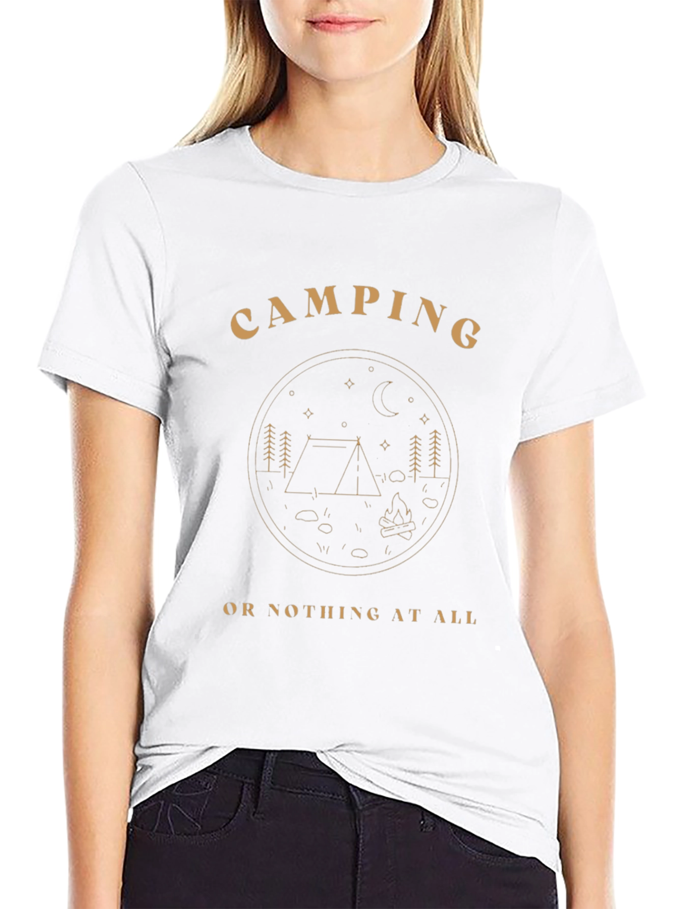 Camping Or Nothing At All Graphic Tee