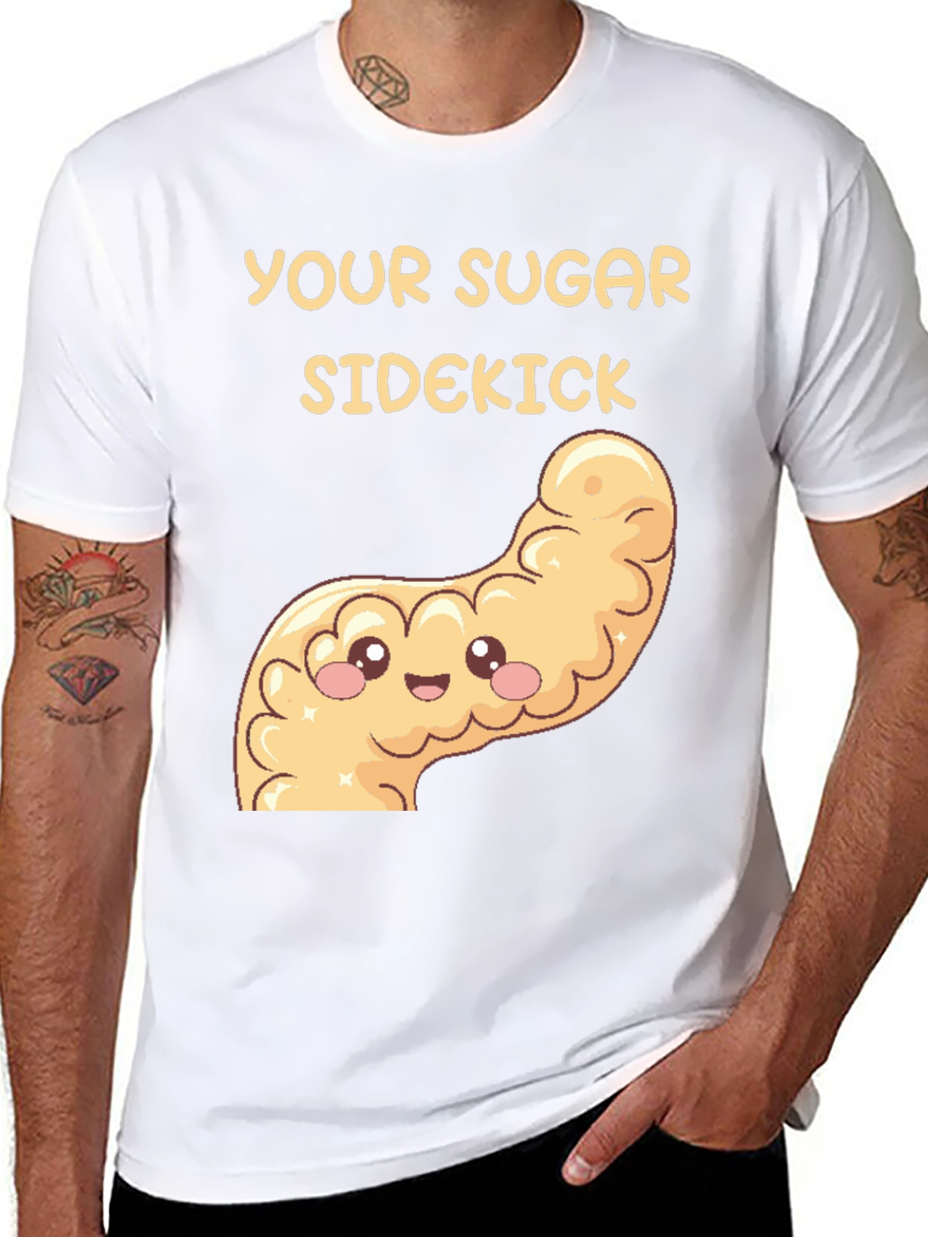 Your Sugar Sidekick T-Shirt - Pancreas Cartoon Tee