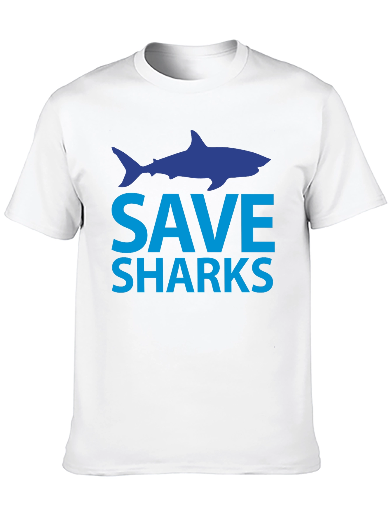 Save Sharks T-Shirt - Black Cotton Tee