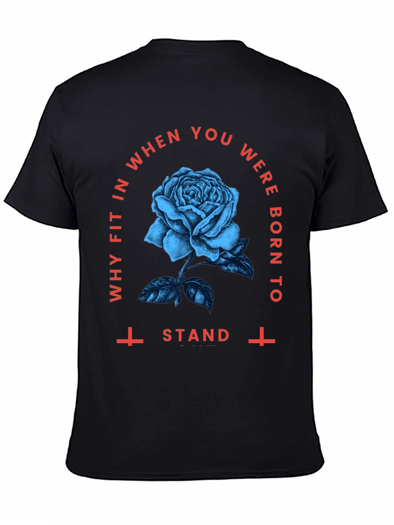 Gothic Rose Graphic Tee - Stand Out Style