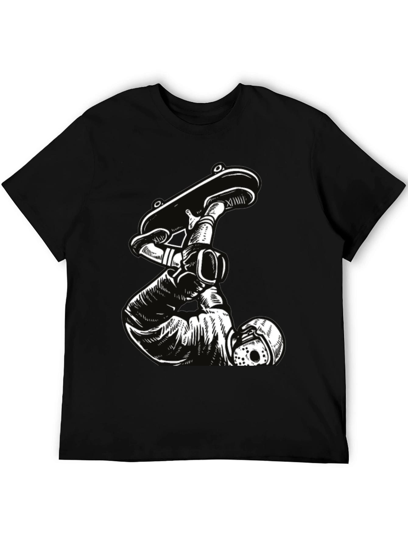 Skateboarding Jason Voorhees Black T-Shirt