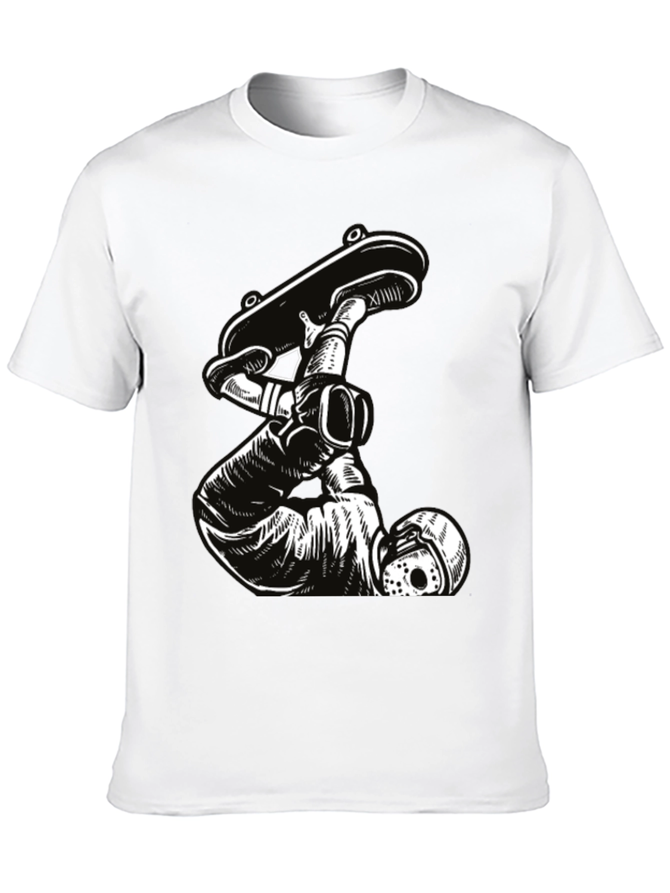 Skateboarding Jason Voorhees Black T-Shirt