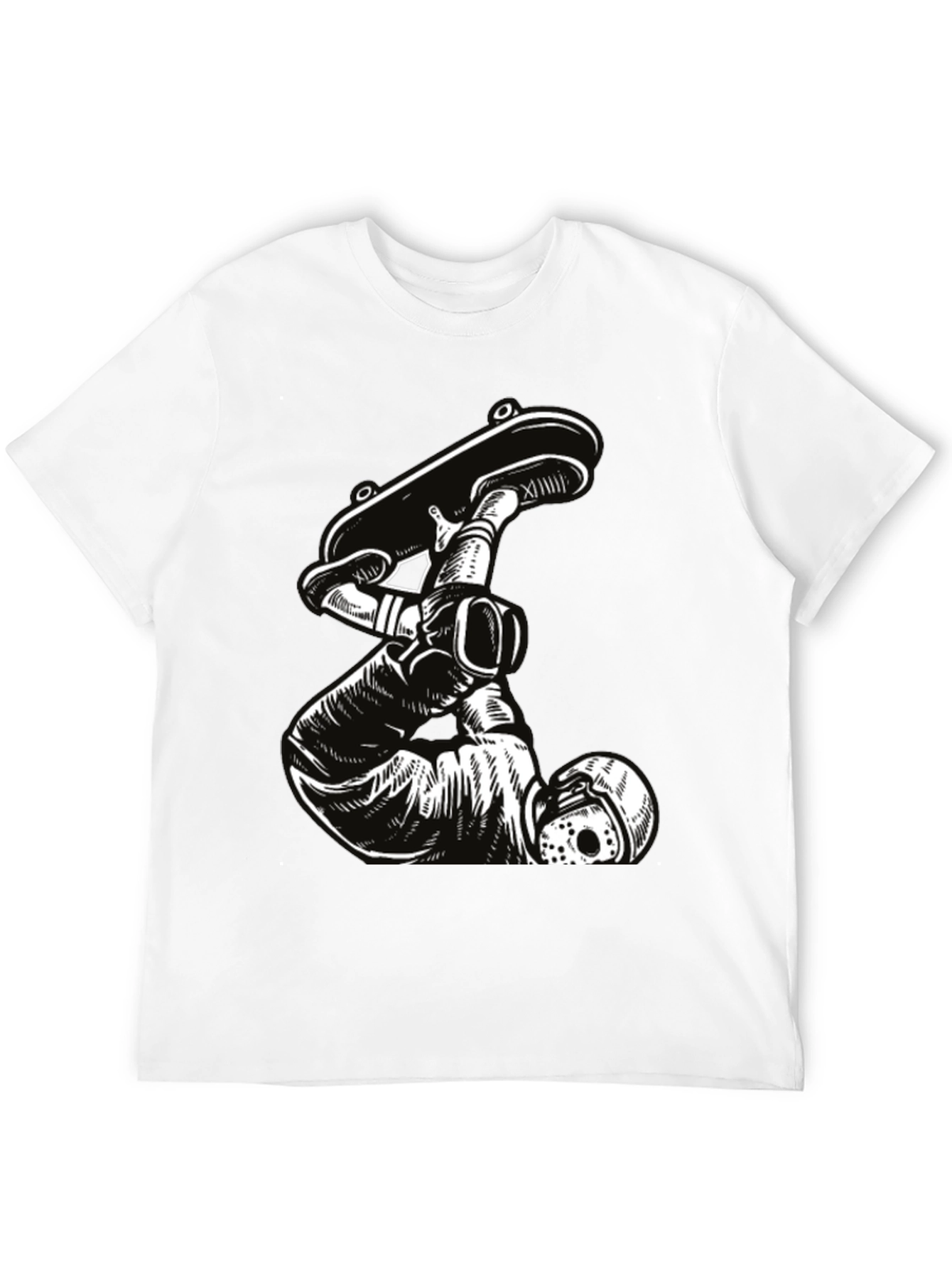 Skateboarding Jason Voorhees Black T-Shirt