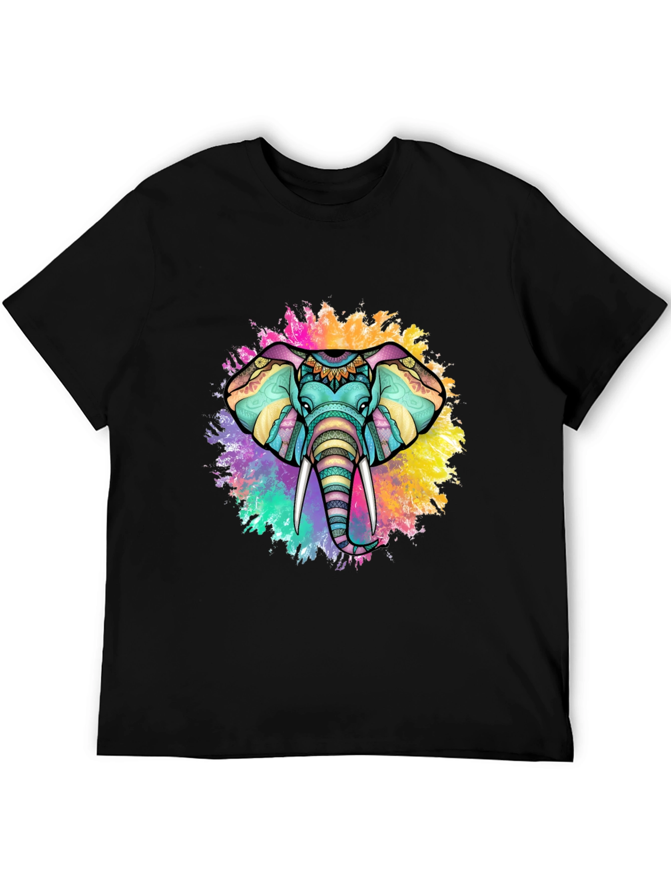 Colorful Elephant Graphic Tee