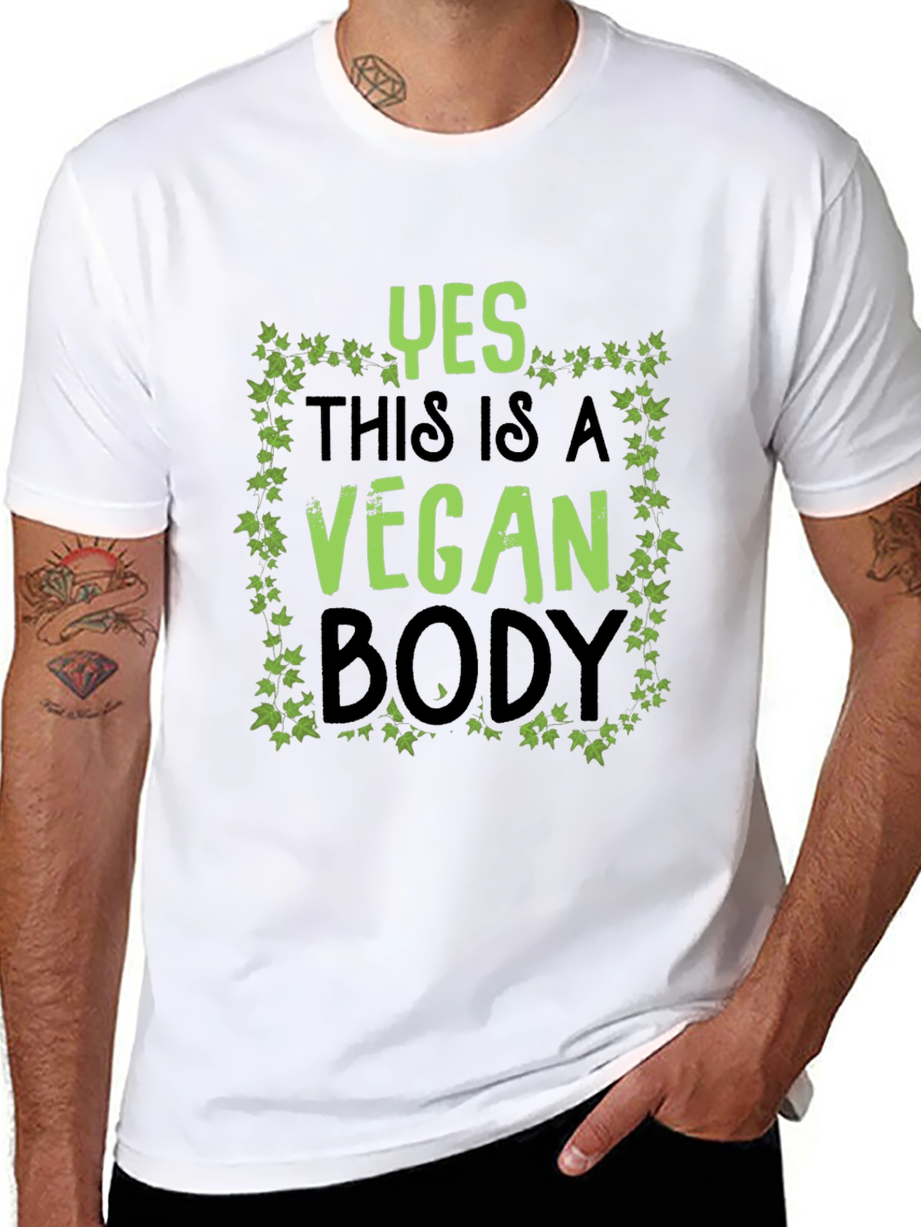 Vegan Body T-Shirt - Plant-Based Power Tee
