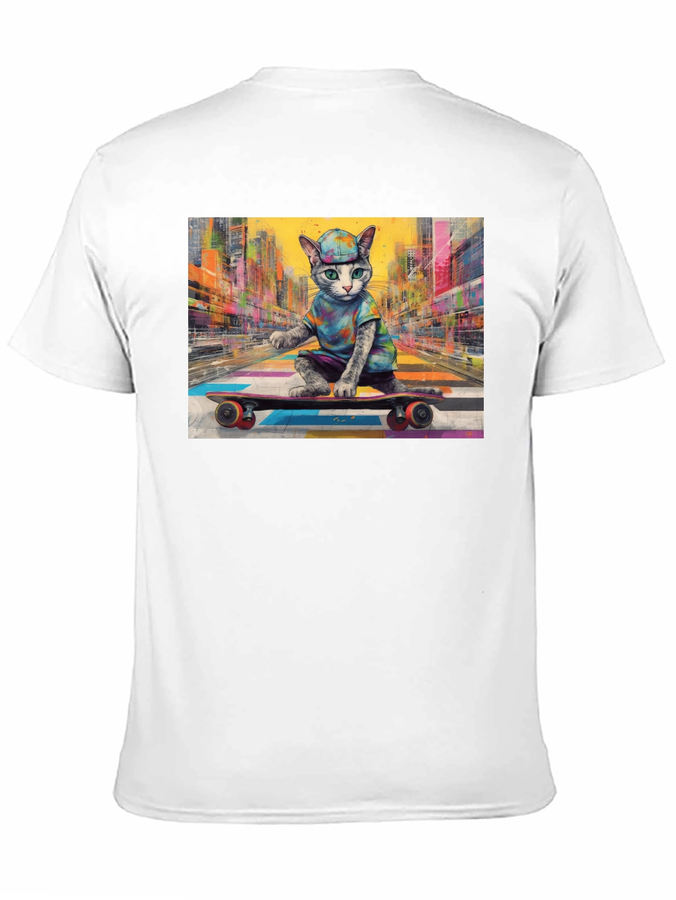 Cool Cat Skateboarder T-Shirt