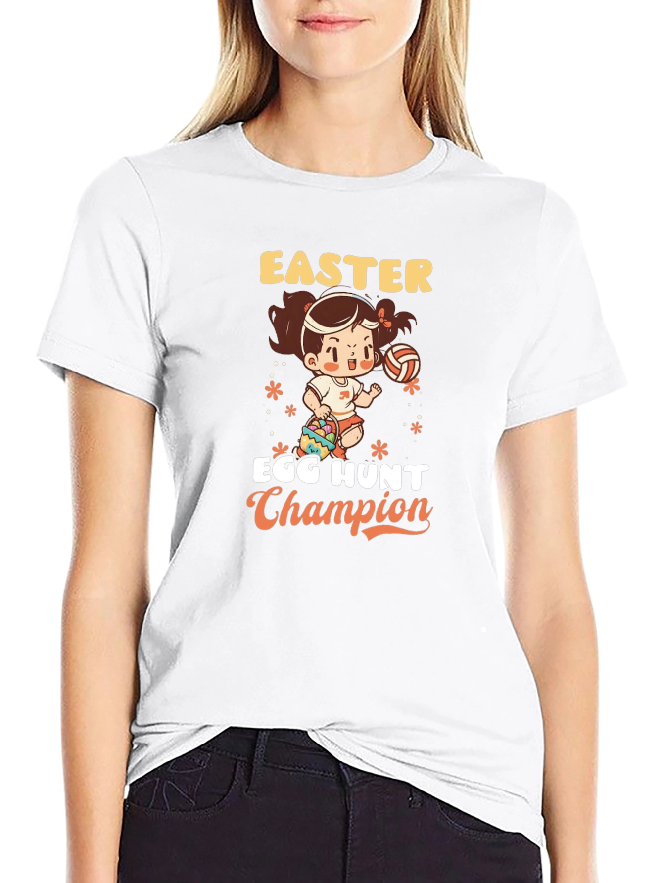 Easter Egg Hunt Champion T-Shirt - Cute Girl