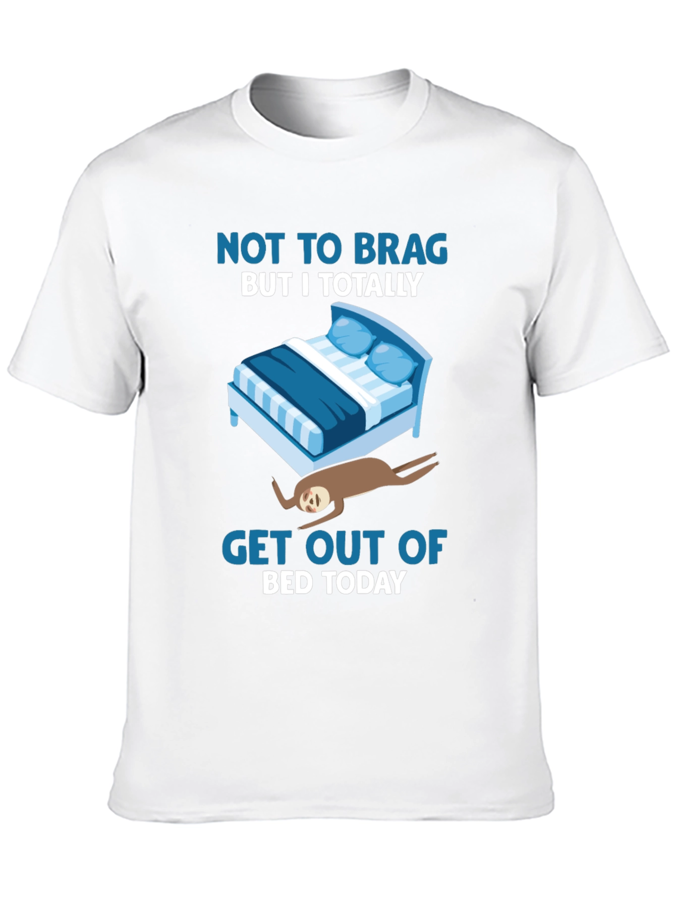 Funny Sloth Bed T-Shirt - Lazy Days Tee