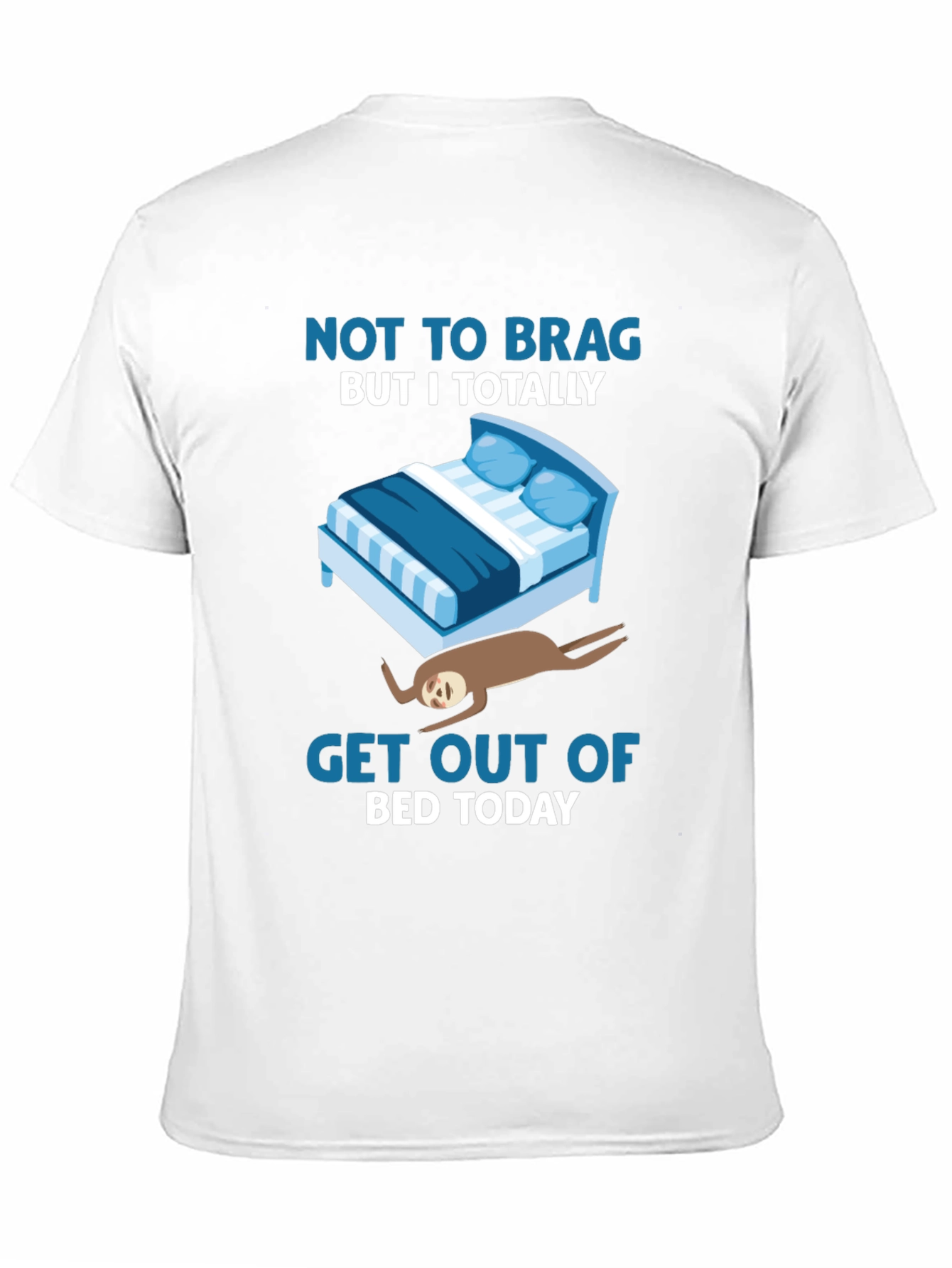 Funny Sloth Bed T-Shirt - Lazy Days Tee