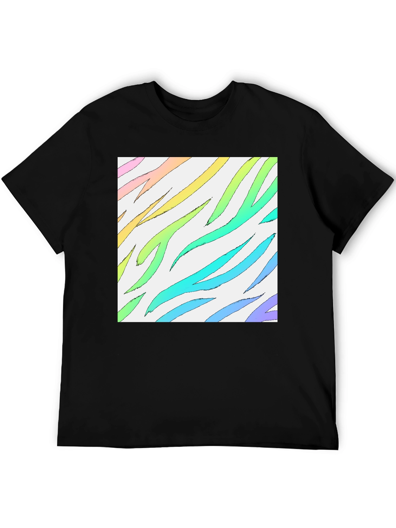 Rainbow Zebra Stripe T-Shirt