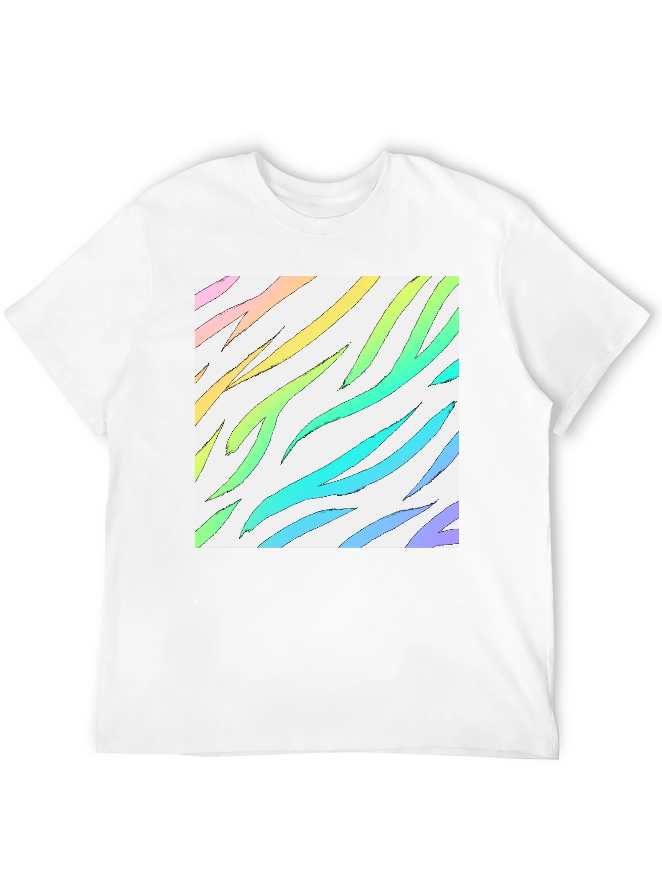 Rainbow Zebra Stripe T-Shirt