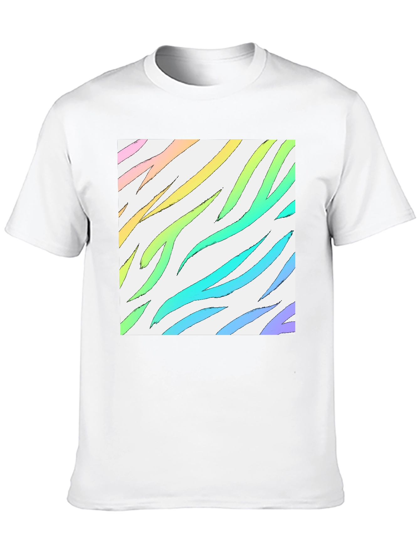 Rainbow Zebra Stripe T-Shirt