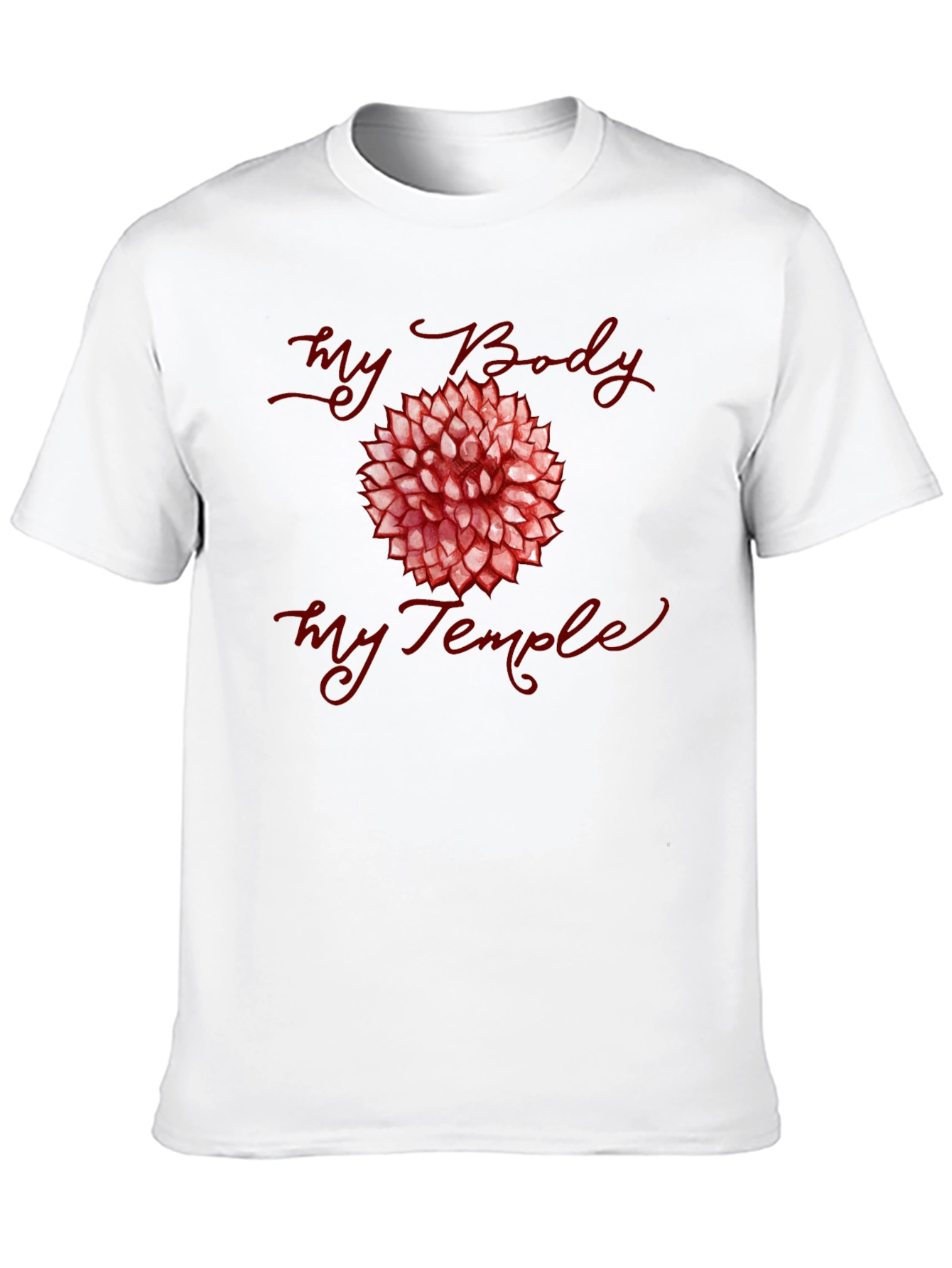 My Body My Temple T-Shirt - Floral Design