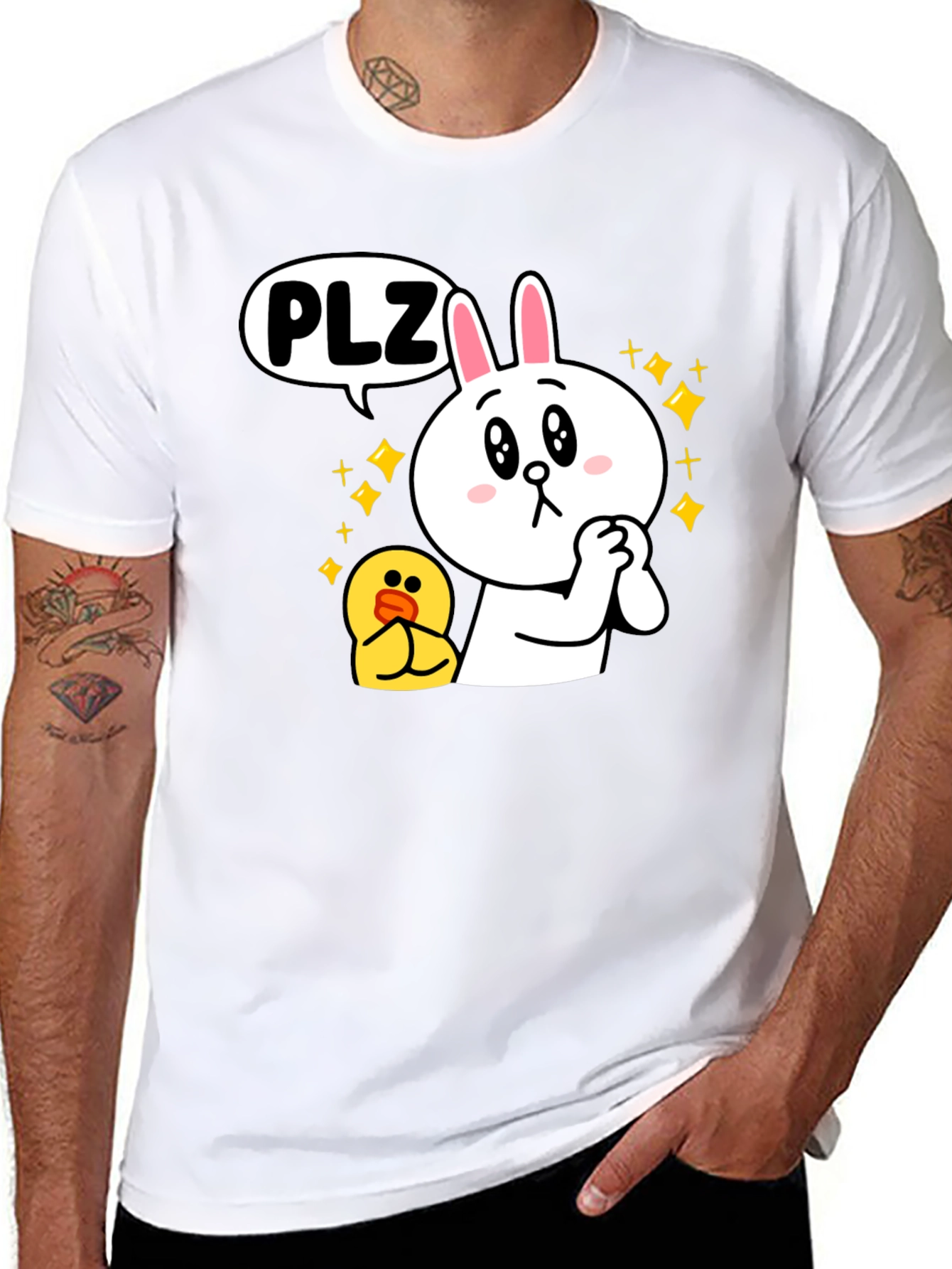 Cute Cartoon Character Graphic Tee