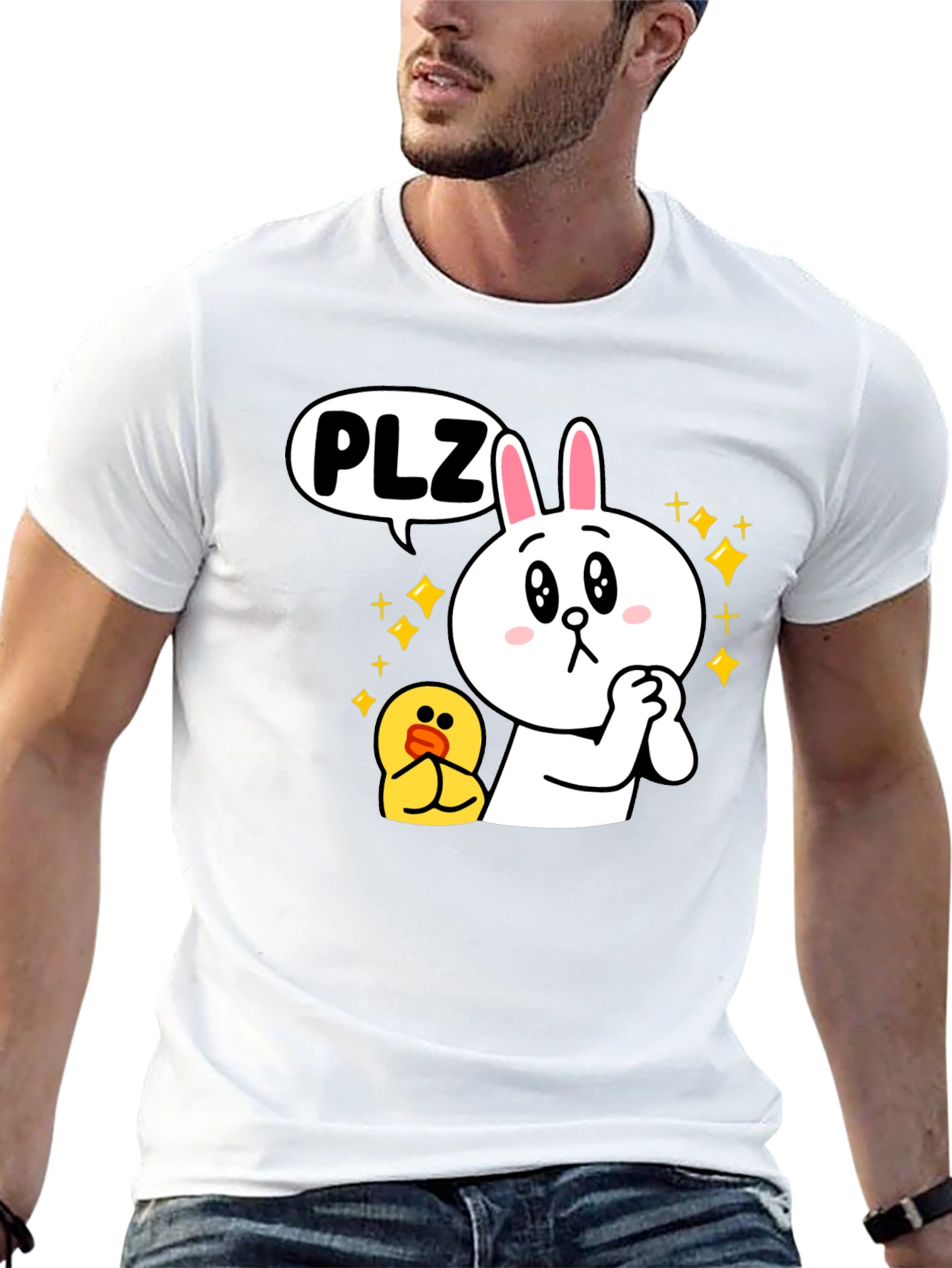 Cute Cartoon Character Graphic Tee