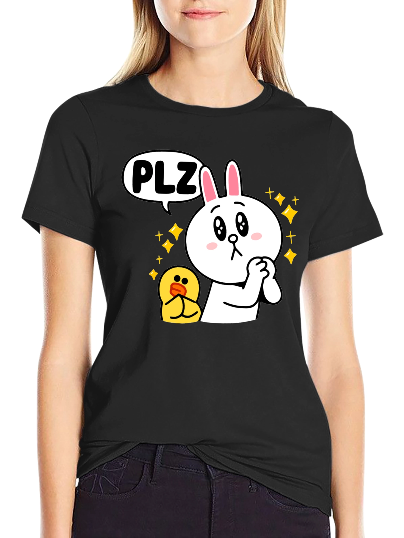 Cute Cartoon Character Graphic Tee